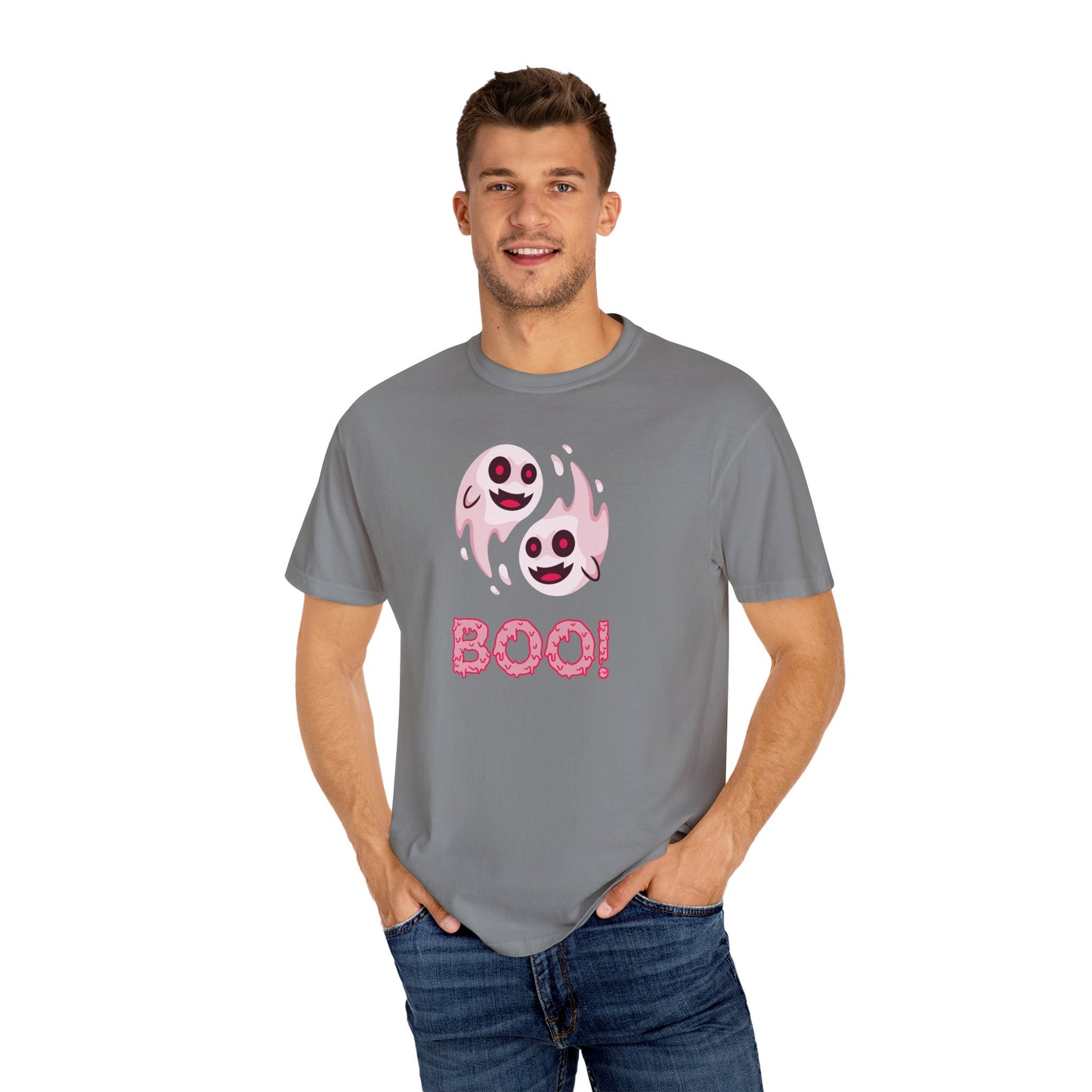 BOO! Double Ghost Tee – Pink Eyed Fright Delight tshirt