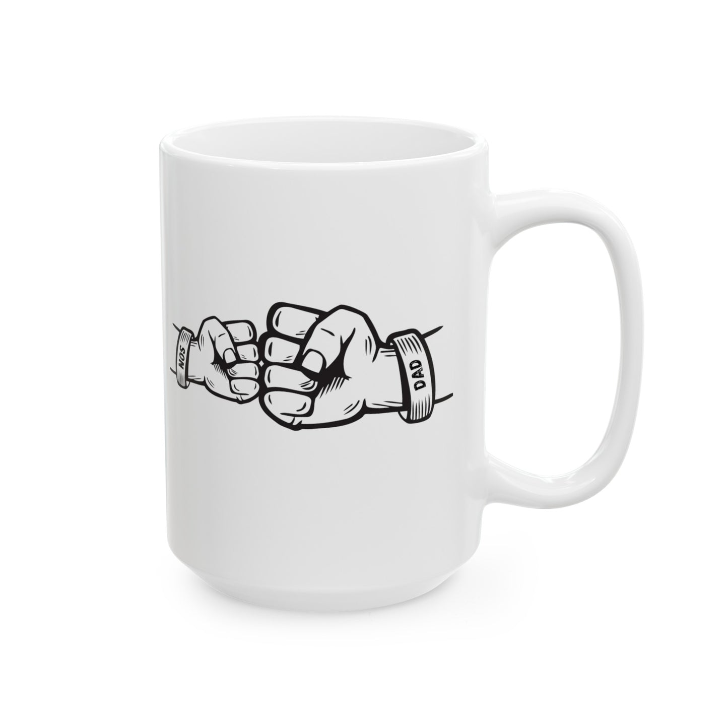 Dad with Child Fiest Ceramic Mug, (11oz, 15oz) for Father