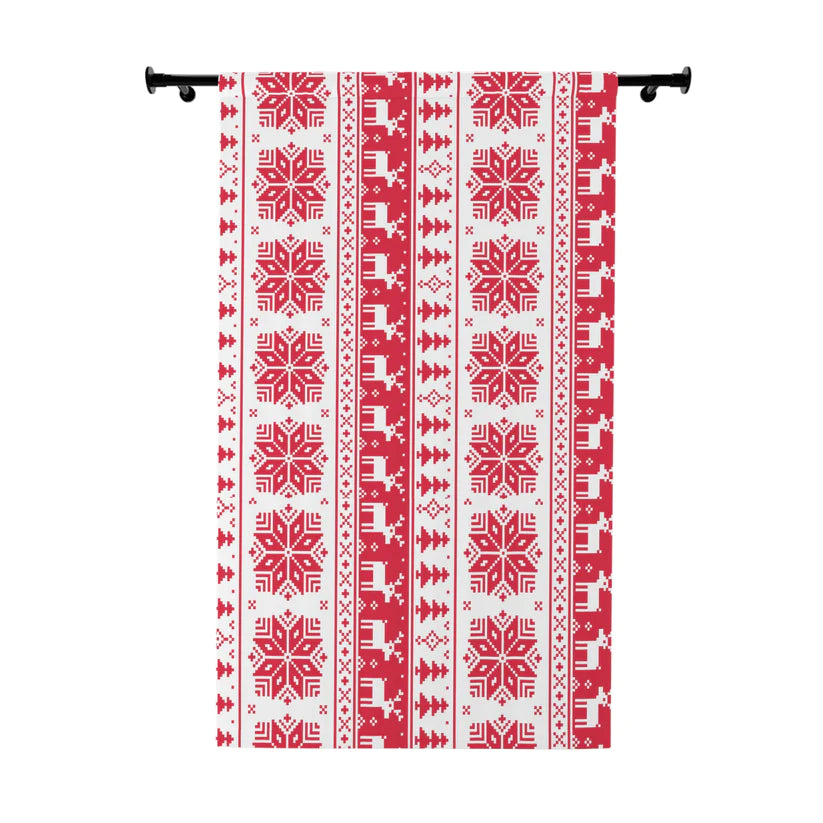 Christmas Window Curtains (1 Piece)