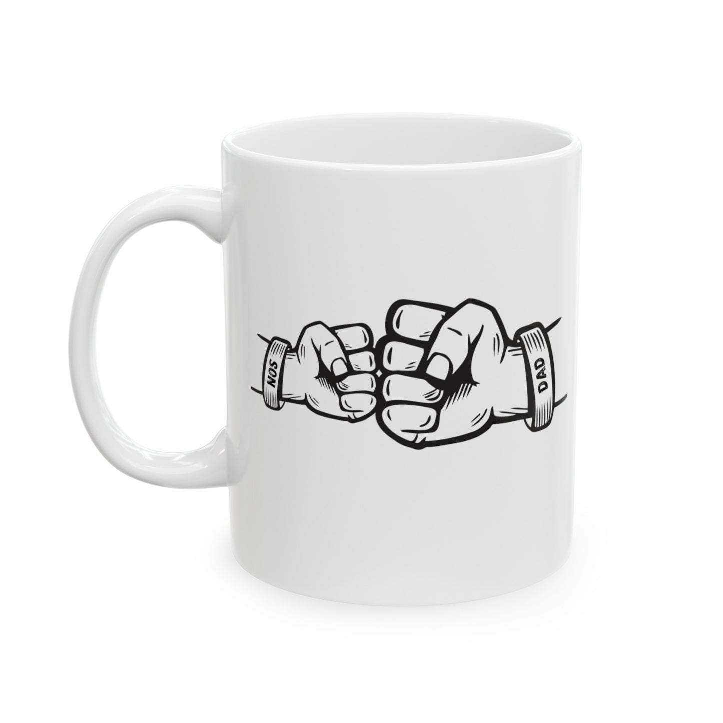 Dad with Child Fiest Ceramic Mug, (11oz, 15oz) for Father