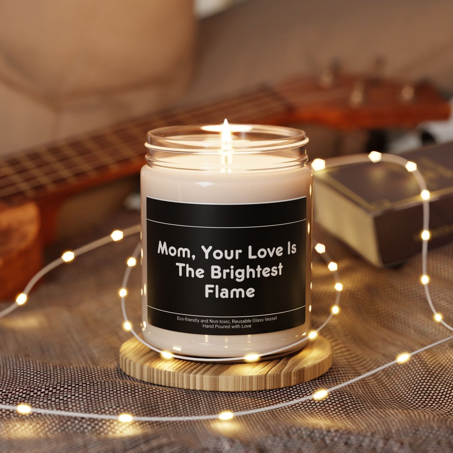 Scented Soy Candle, Hand-Poured Mother's Day Gift, 9oz