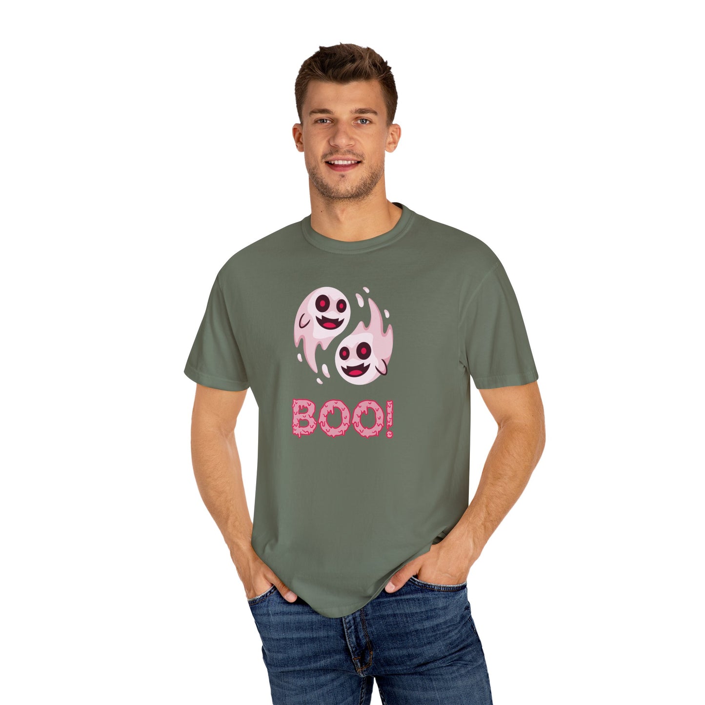 BOO! Double Ghost Tee – Pink Eyed Fright Delight tshirt
