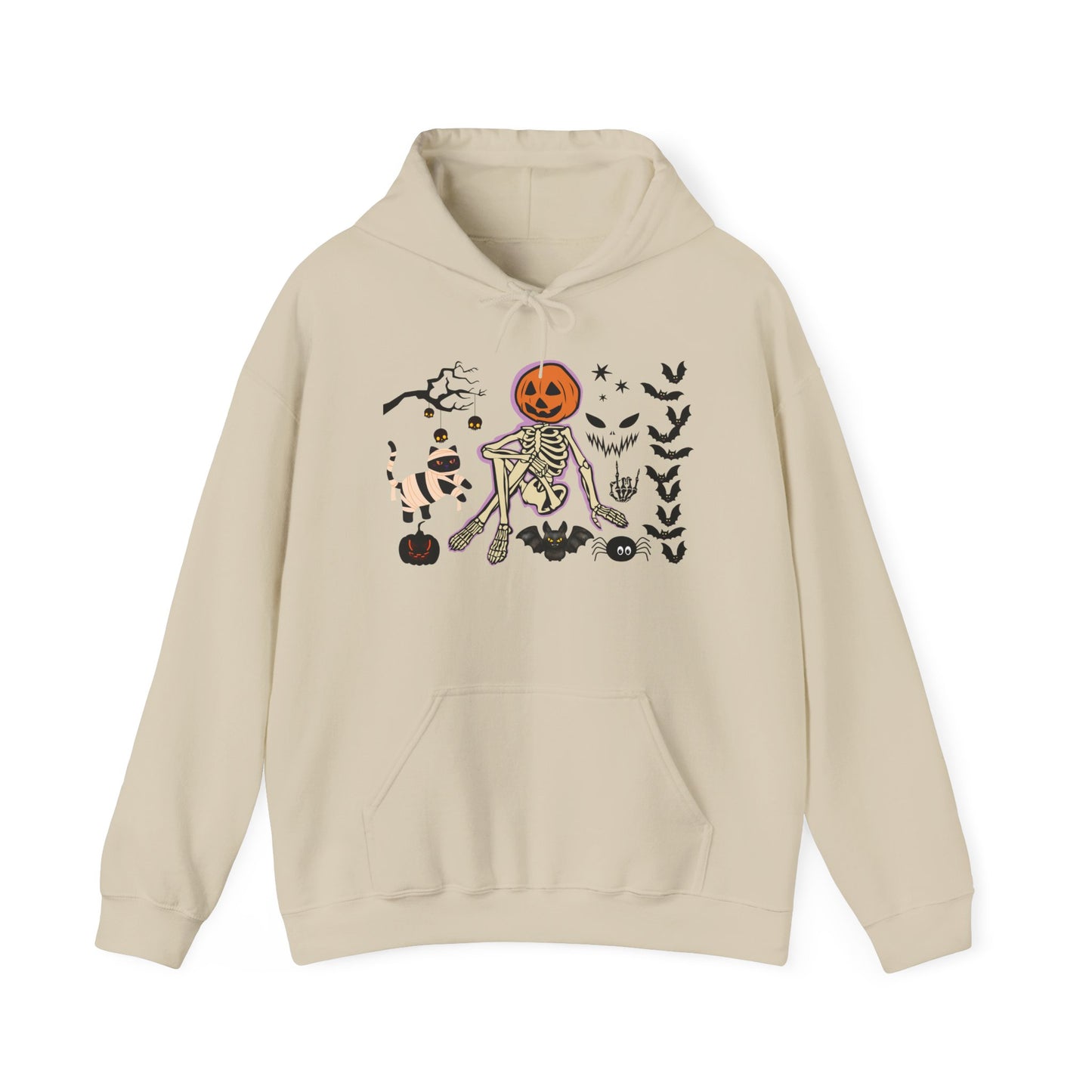 Pumpkin Skeleton Halloween Hoodie – Cute & Creepy Fall Sweatshirt