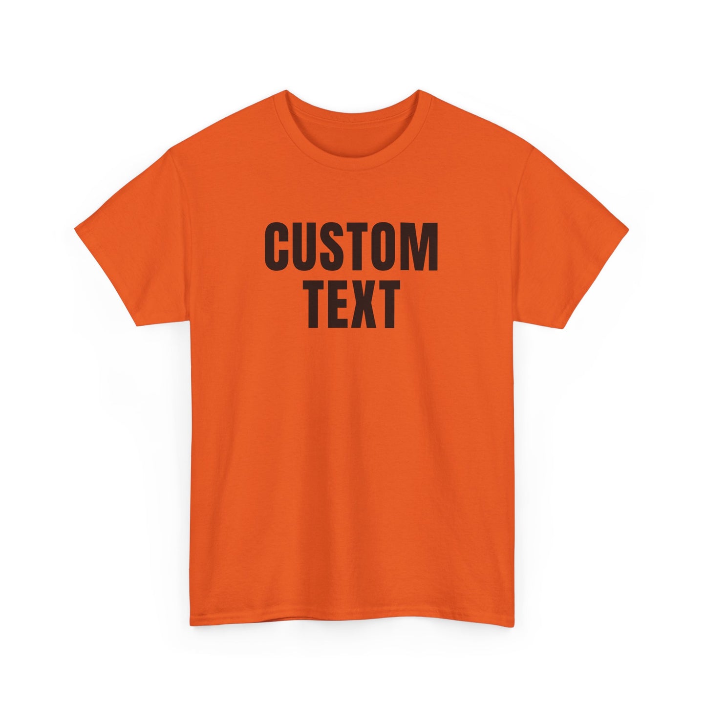 Custom Text T-Shirt – Personalized White Lettering Tee for Men & Women