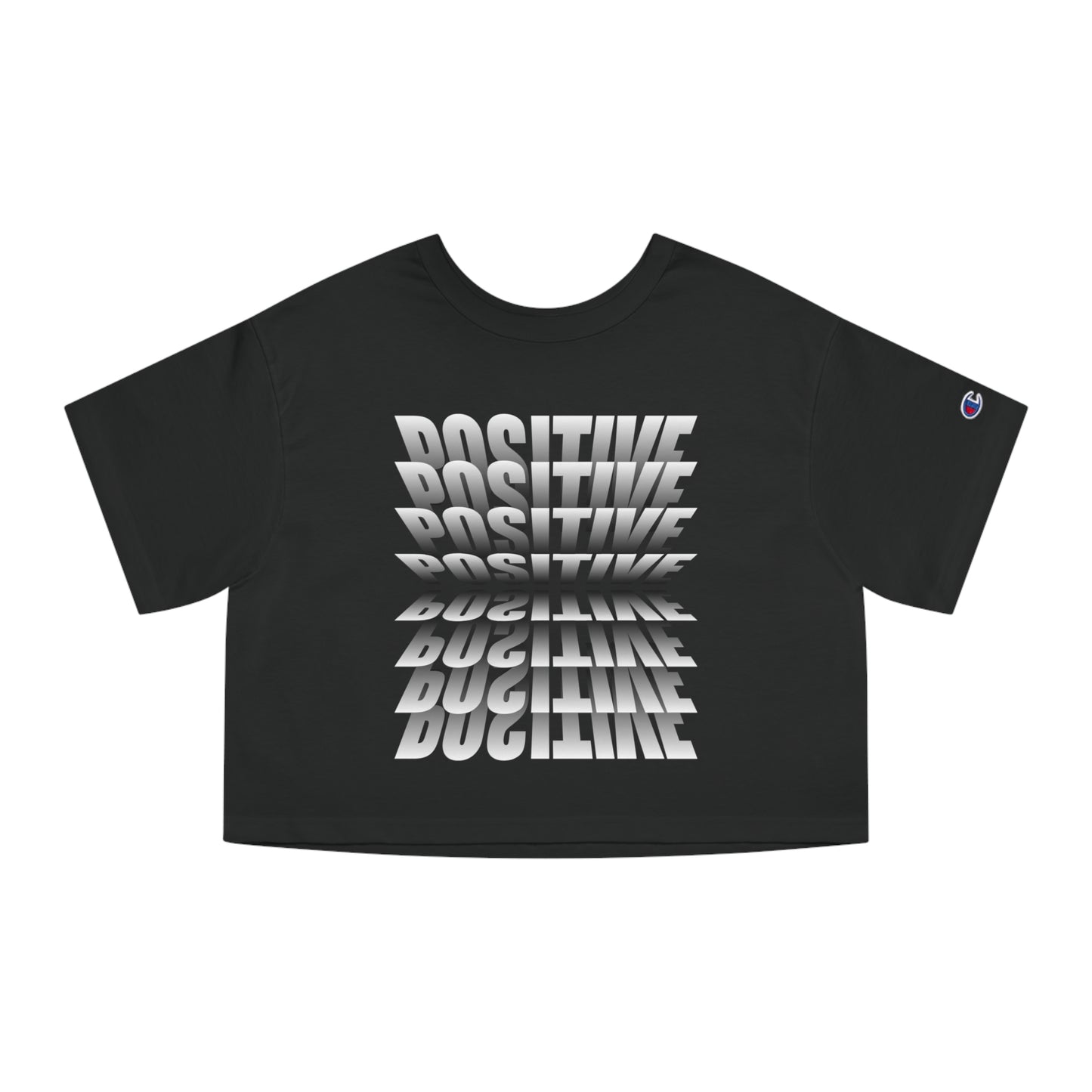 Postive Attitude Women's Heritage Cropped T-Shirt, Cropper Tshirt Positive Printed Tshirt, Indpirational Tshirt for Her