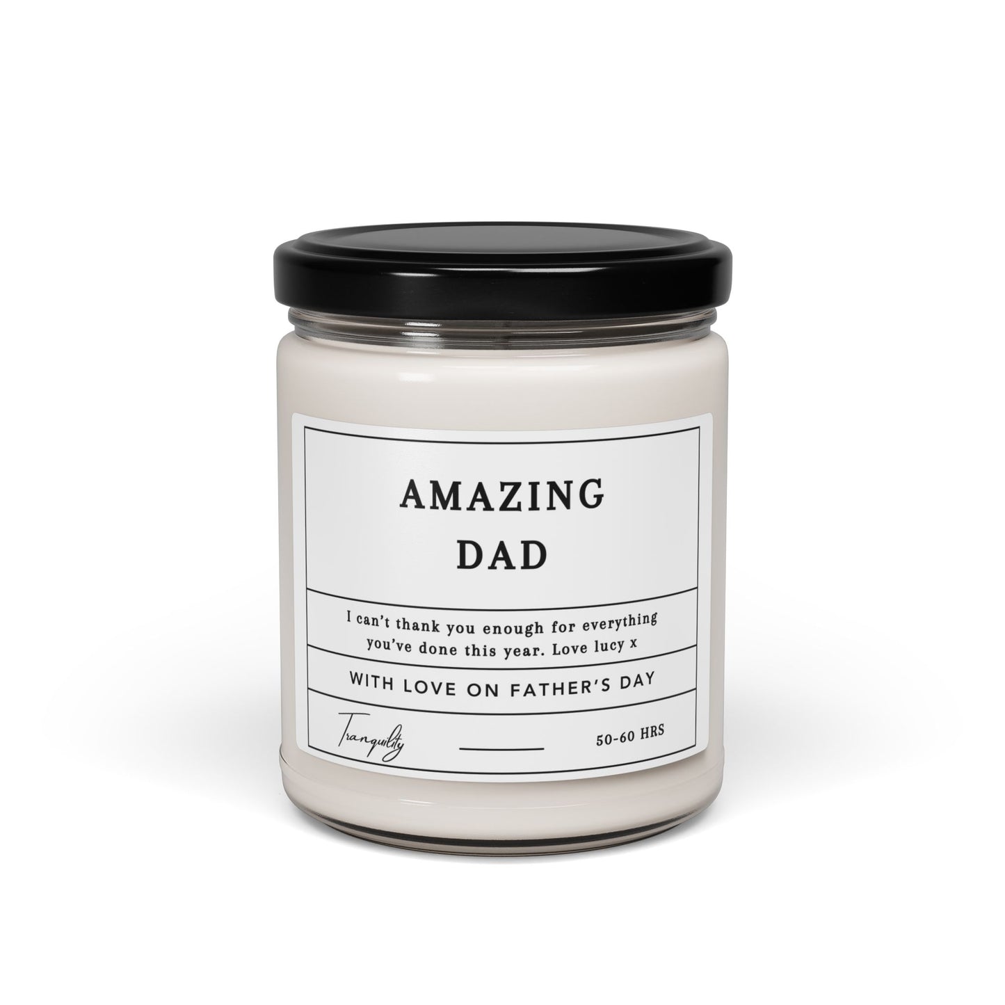 Amazing Dad 9oz Scented Soy Candle – Father’s Day Gift
