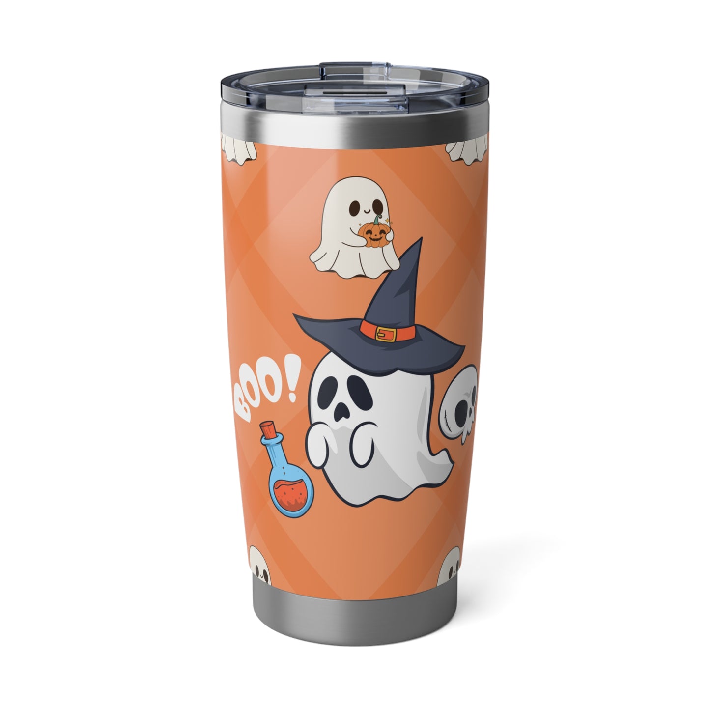 Halloween Ghost Boo 20oz Tumbler, Spooky Boo Stainless Steel Cup, Halloween Insulated Cup Gift, Funny Ghost Tumbler