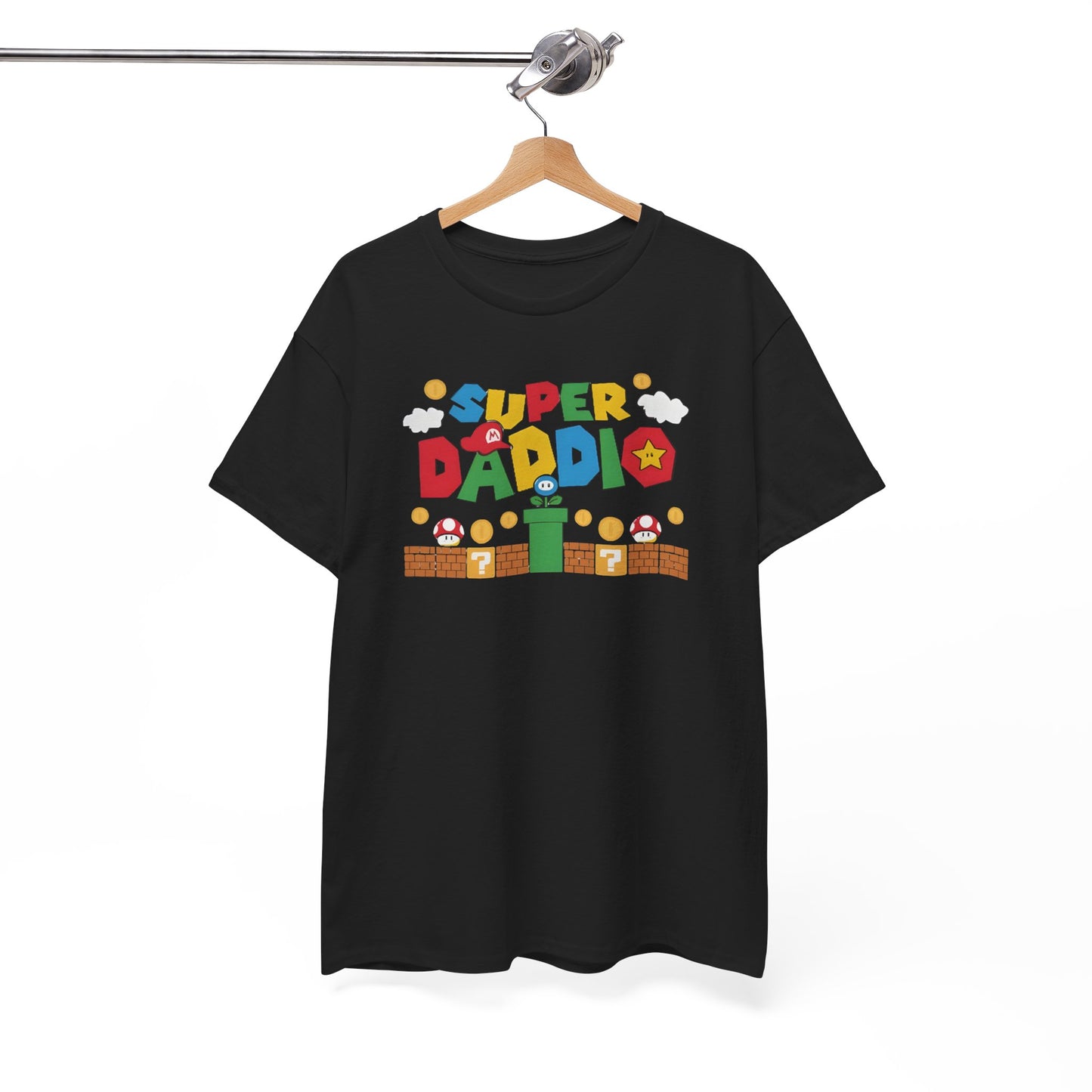 Super Daddio T-Shirt – Funny Retro Gaming Dad Shirt, Father’s Day Gift Tee
