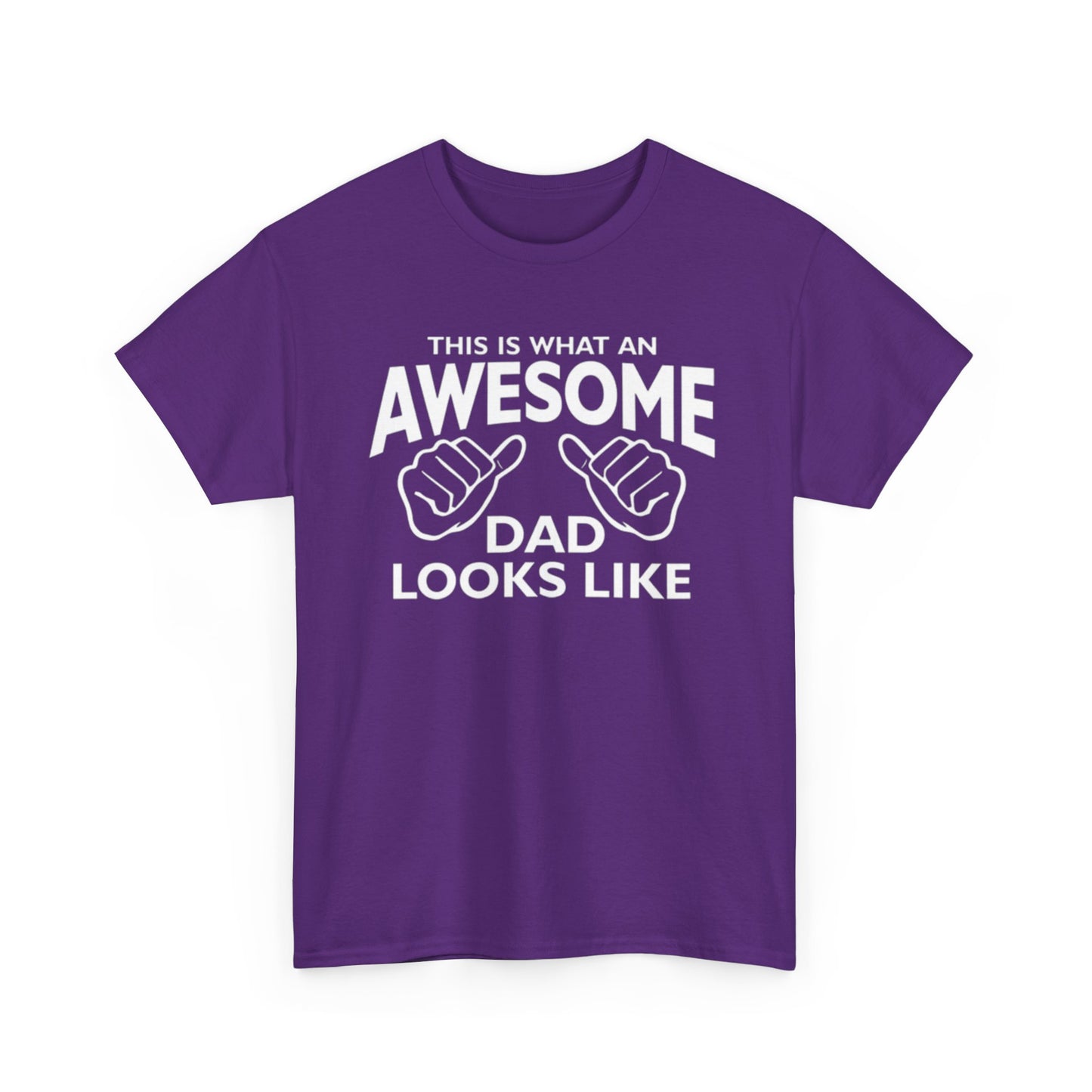 "Awesome Dad” – Father’s Day Gift, Unisex Heavy Cotton Tee