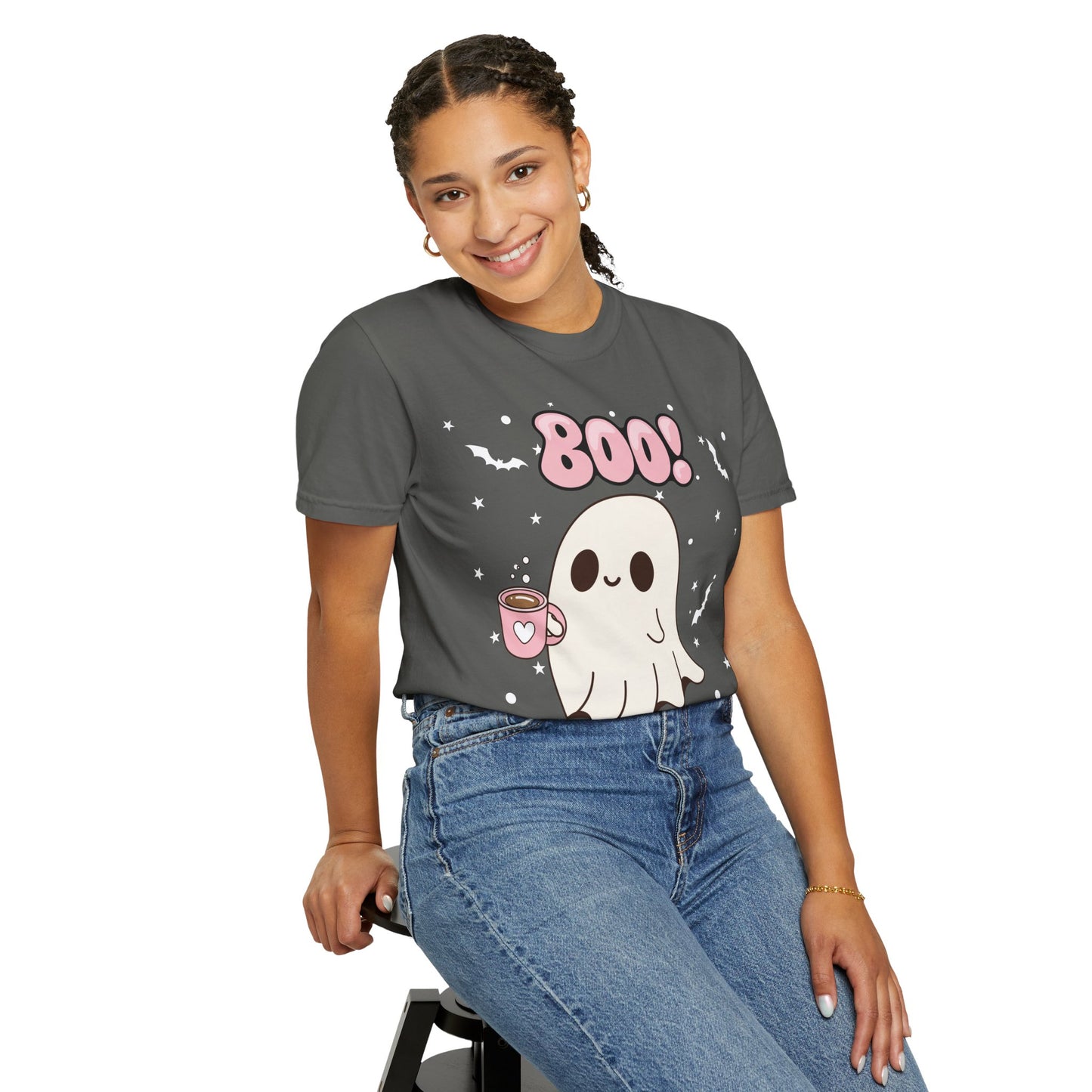 BOO Ghost Tee - Unisex Garment-Dyed T-shirt