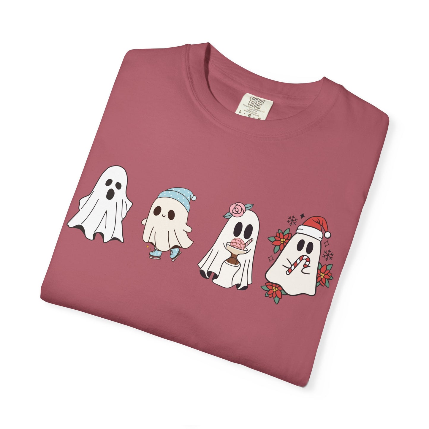 Halloween Ghost Comfort Colors Shirt, Spooky Season Tee, Halloween Cute Women Outfit, Halloween Gift, Halloween Ghost Tshirt