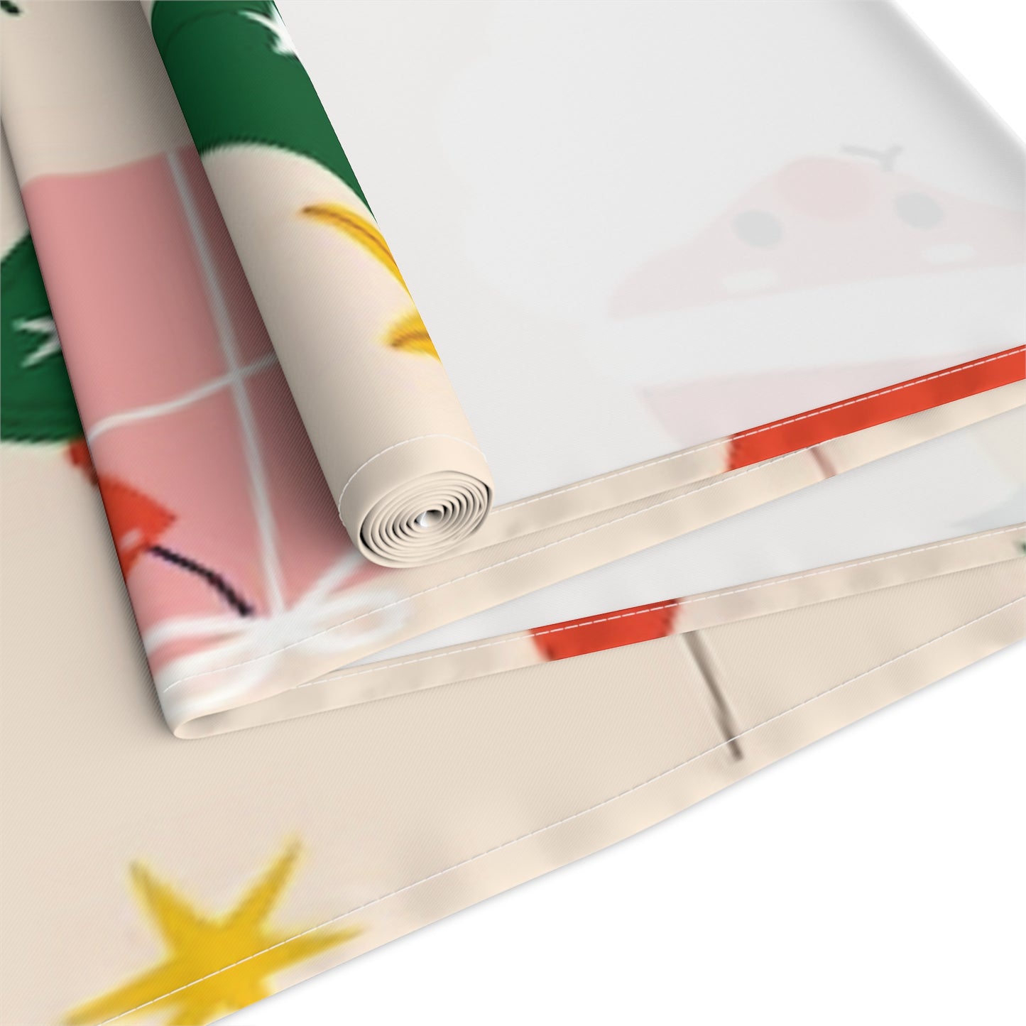 16 x 72 Beige Christmas Table Runner