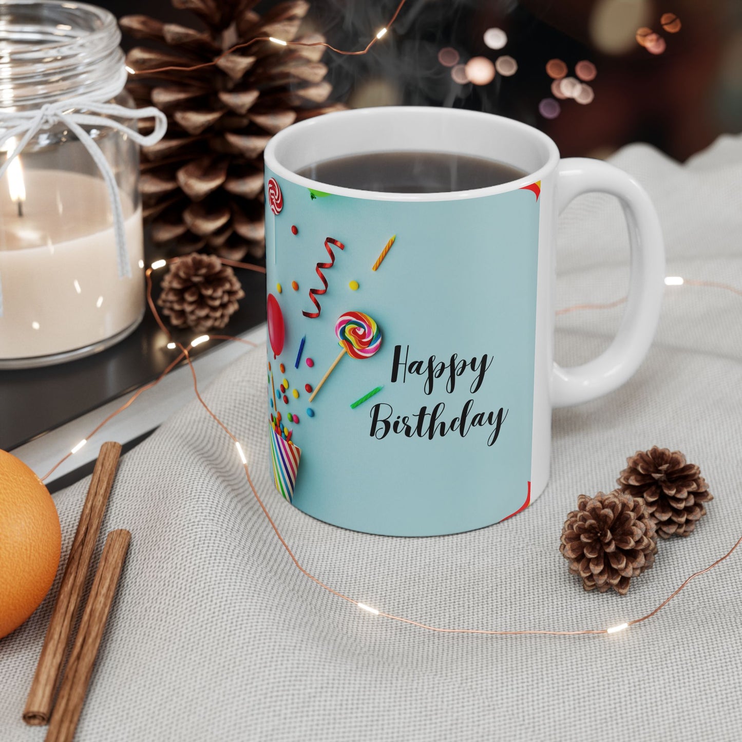 Birthday Ceramic mugs 11 oz, Birthday Gift for Her