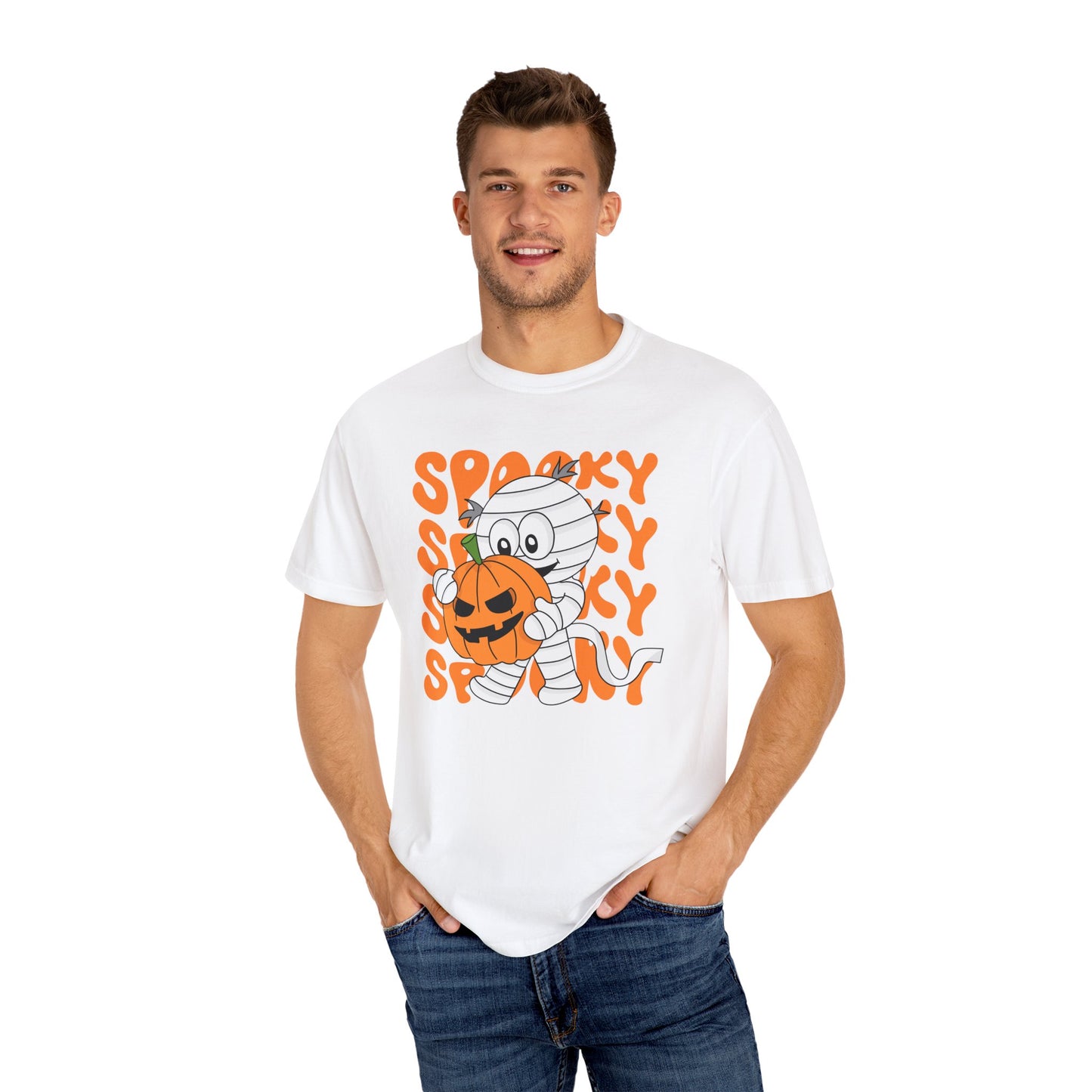 Wrapped & Ready Tee – Mummy Mischief with Pumpkin POP