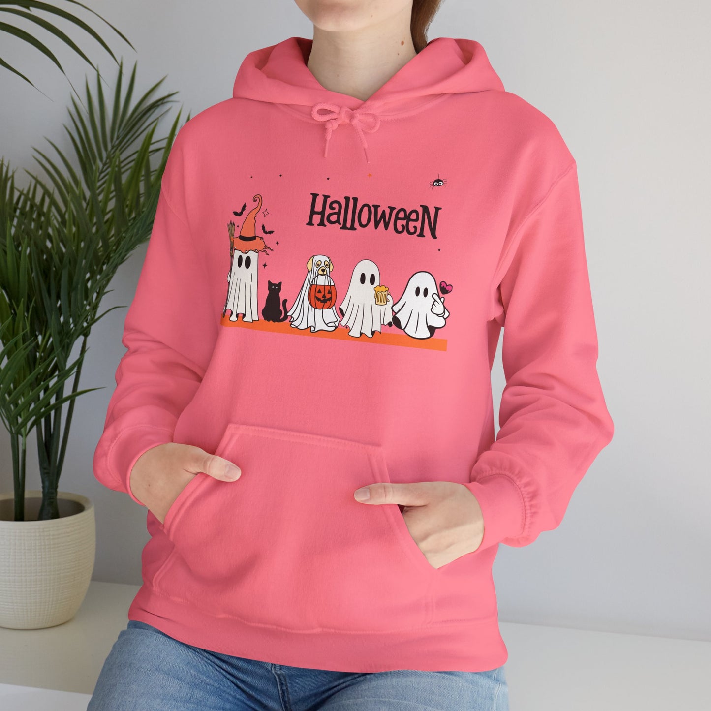Costumed Cuties” Halloween Hoodie – Ghost Squad in Trick-or-Treat Mode