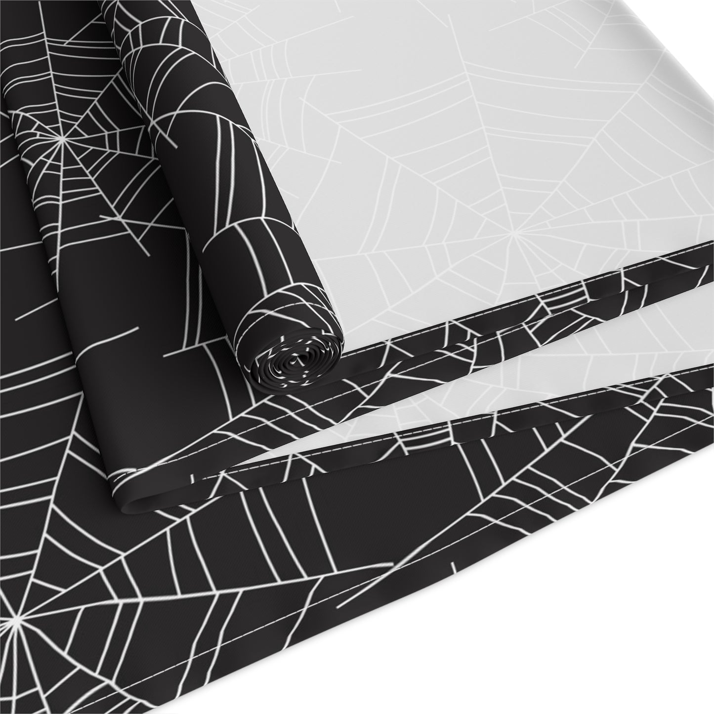 Halloween Spiderweb Table Runner – Gothic Party & Fall Table Decor