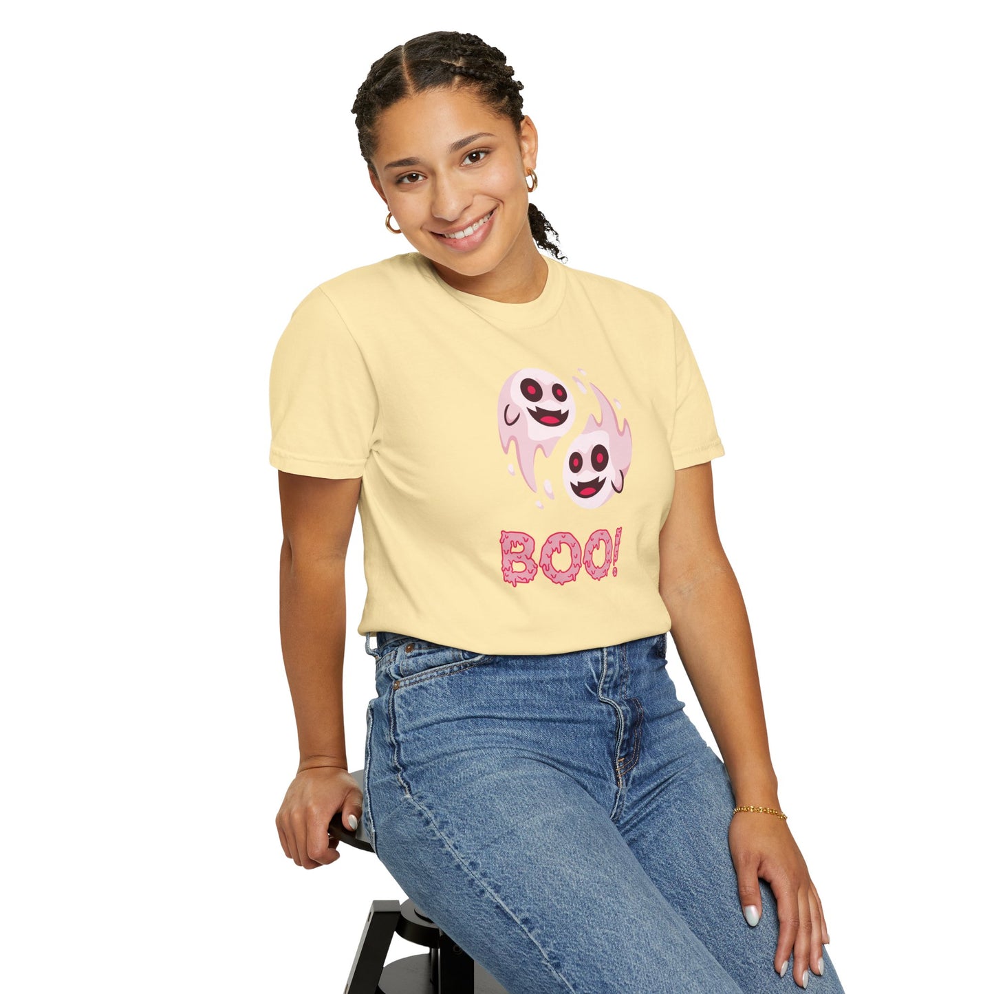 BOO! Double Ghost Tee – Pink Eyed Fright Delight tshirt