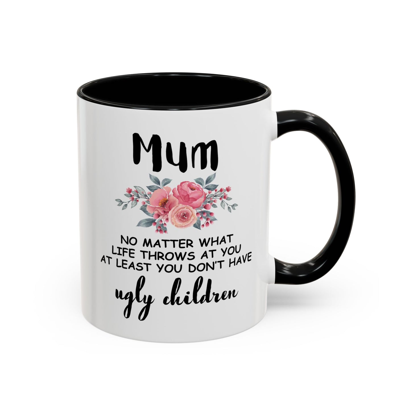 Mum Floral Ceramic Coffee Mug – Funny Maternal Pride Gift, 11oz