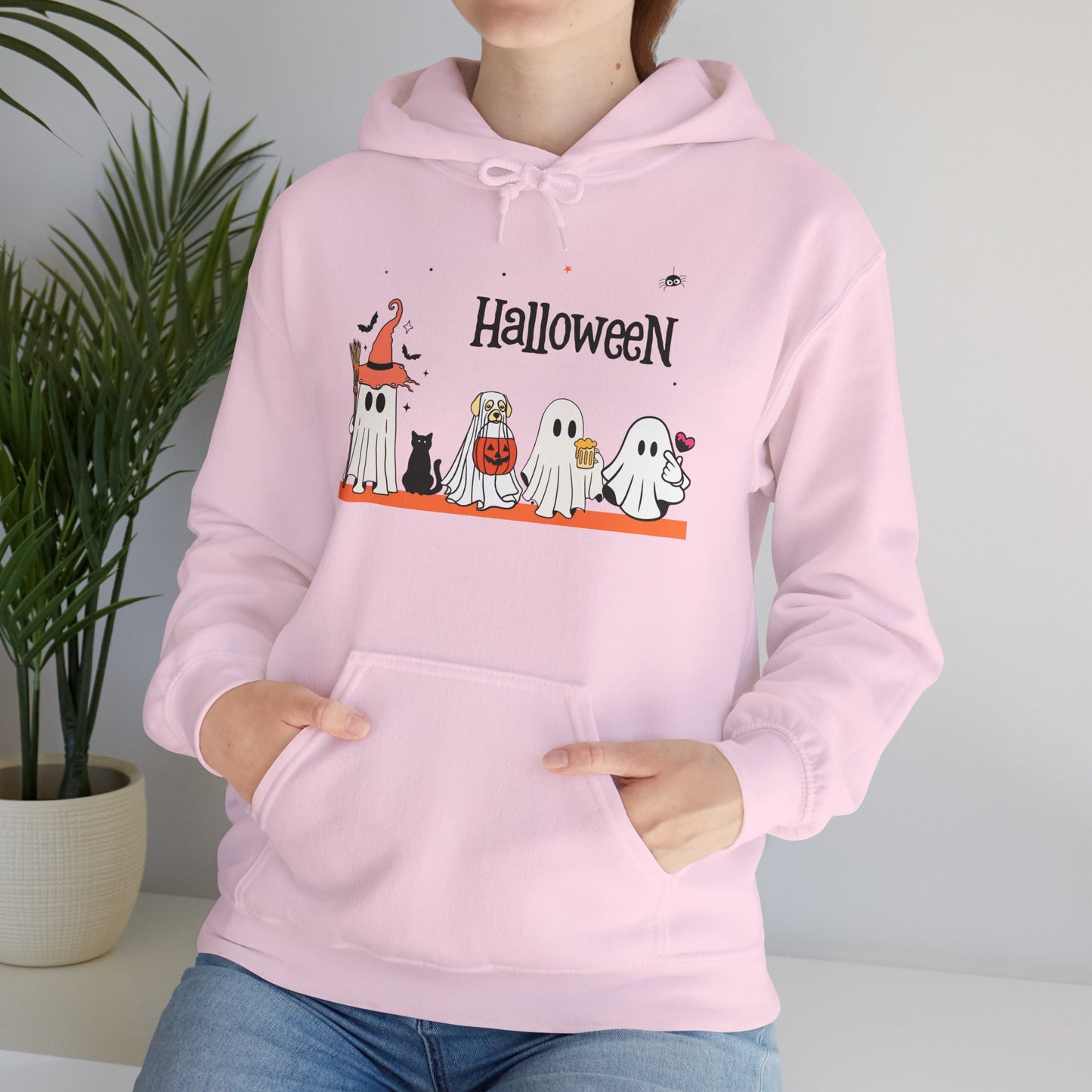 Costumed Cuties” Halloween Hoodie – Ghost Squad in Trick-or-Treat Mode