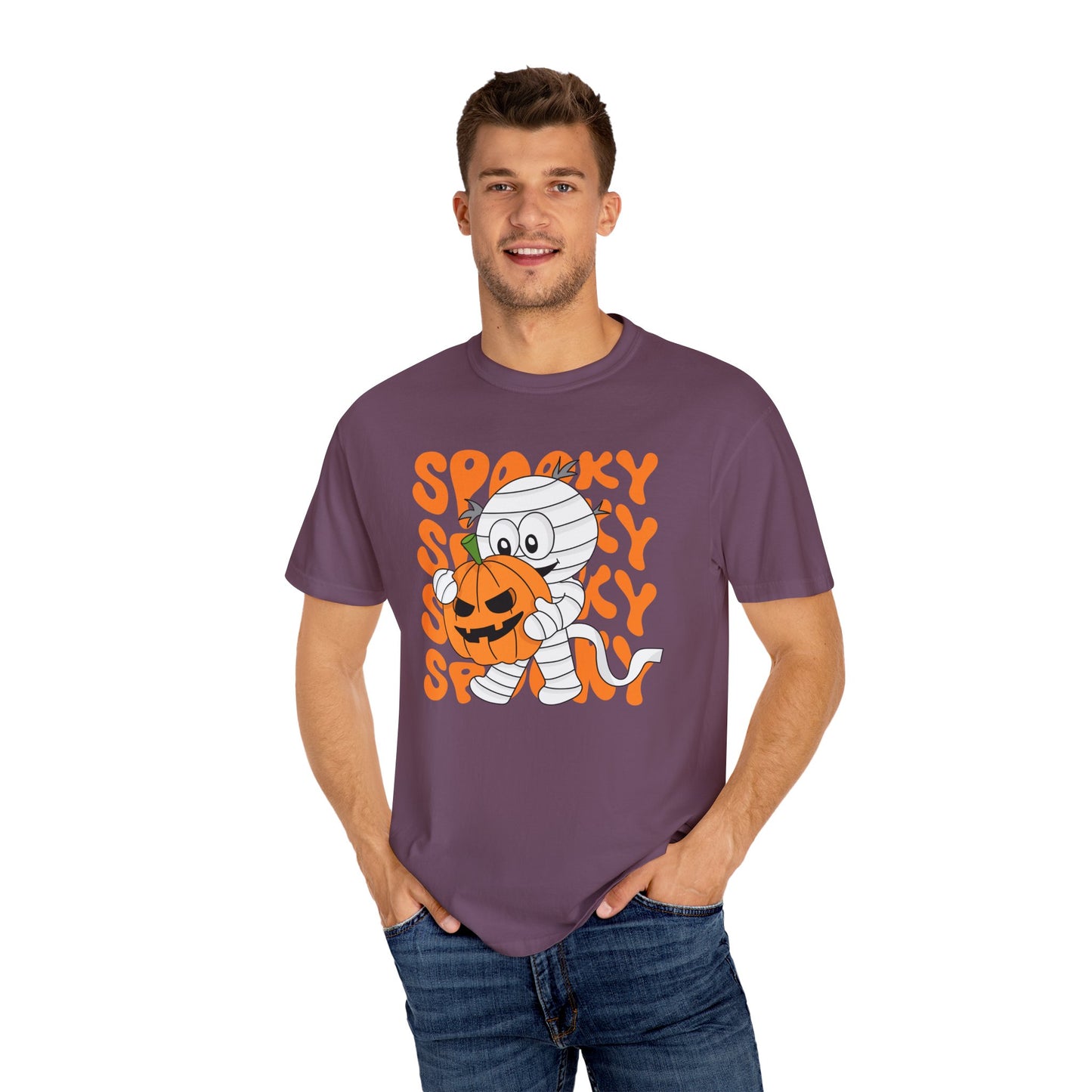 Wrapped & Ready Tee – Mummy Mischief with Pumpkin POP