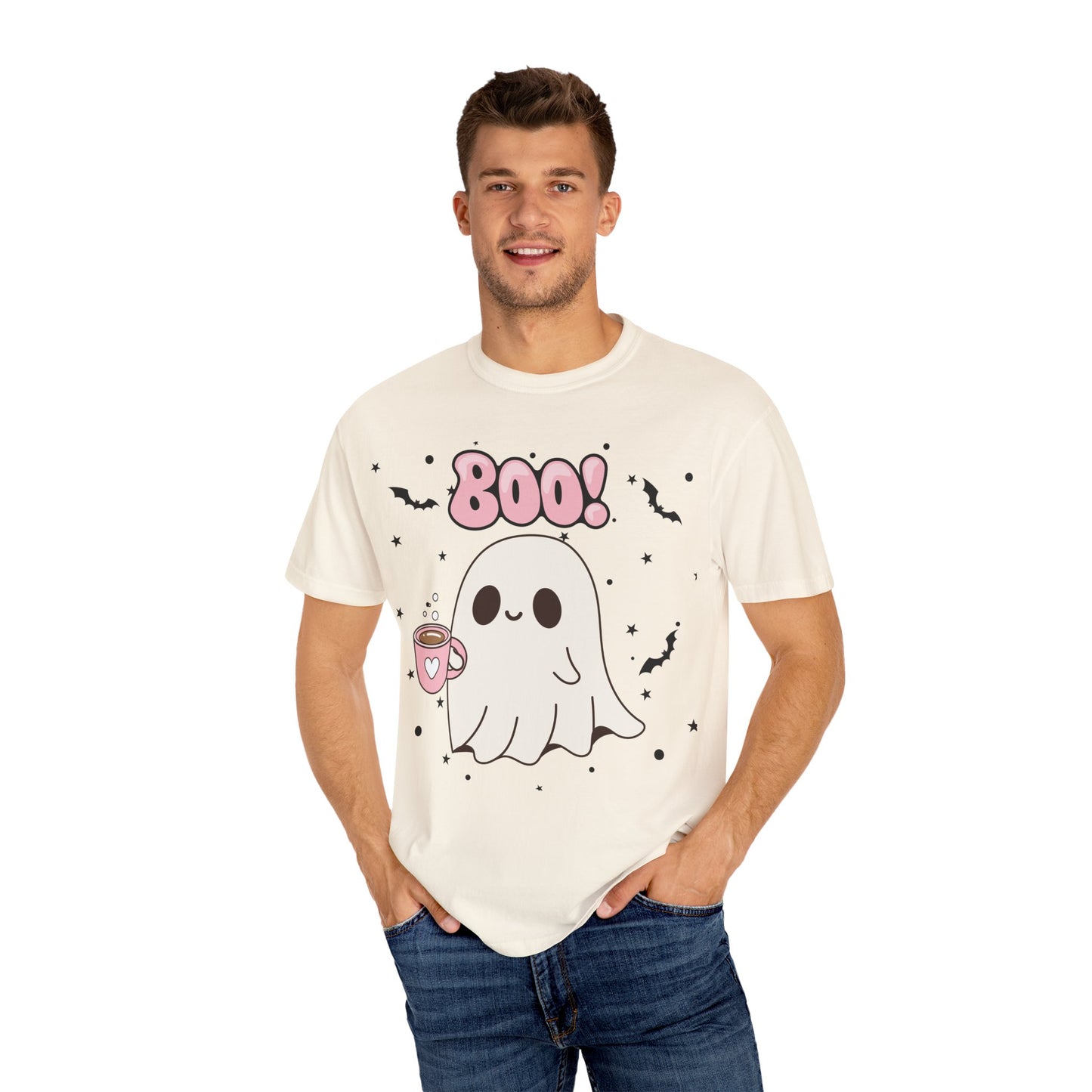 BOO Ghost Tee - Unisex Garment-Dyed T-shirt