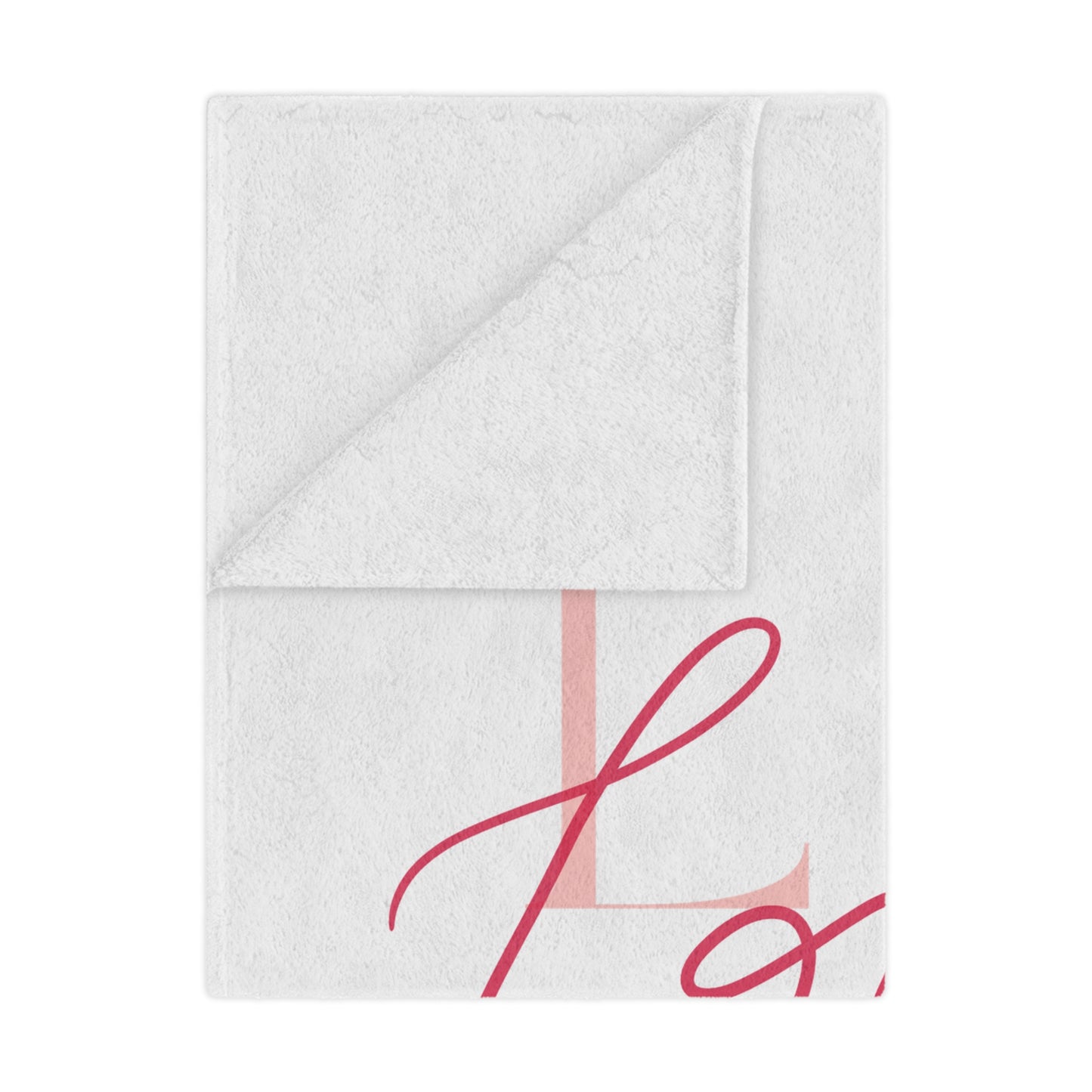 Love Printed Velveteen Minky Blanket for Her, Valentine Gift for Couple