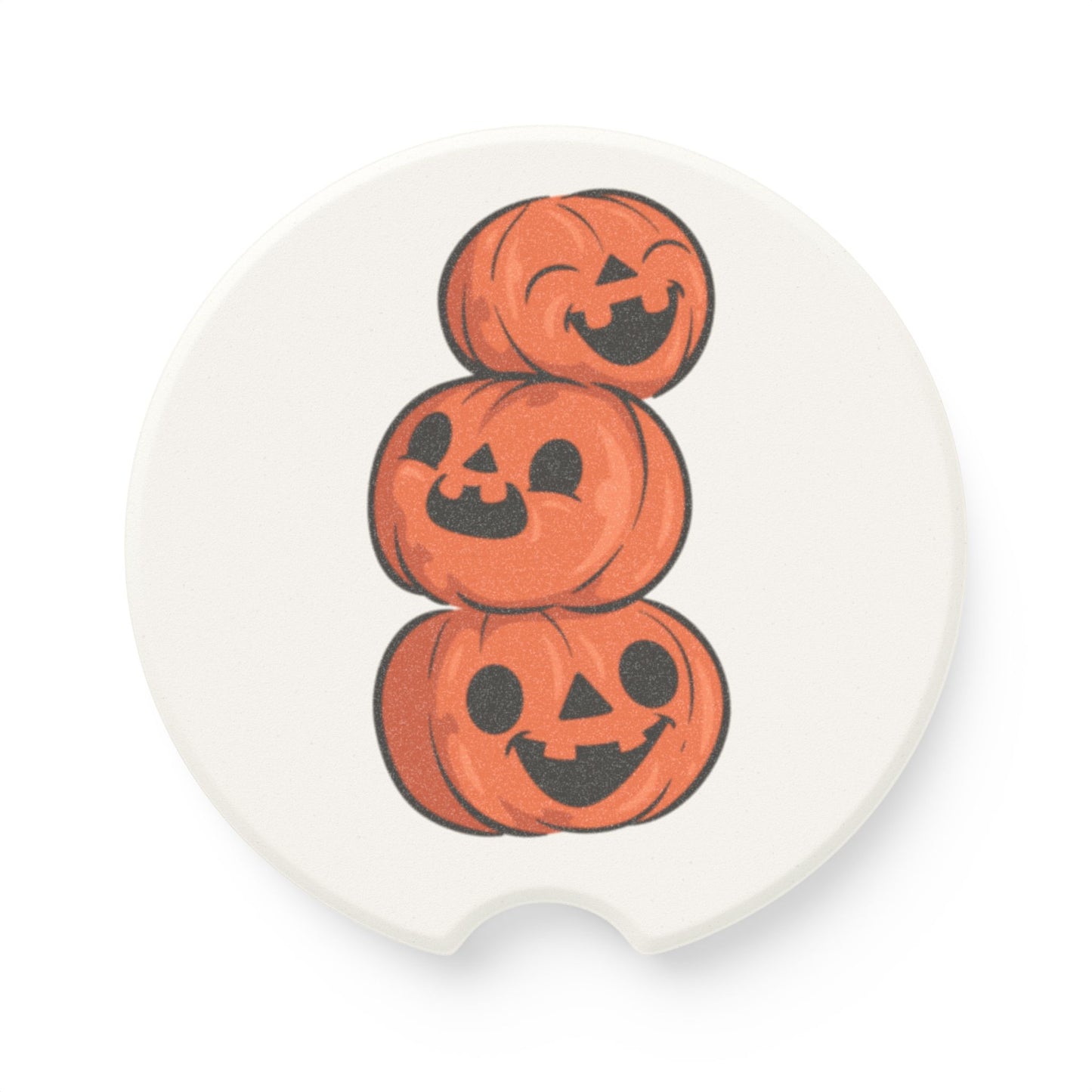 Halloween Pumpkin Car Coasters, Pumpkin, Ghost, Mix & Match