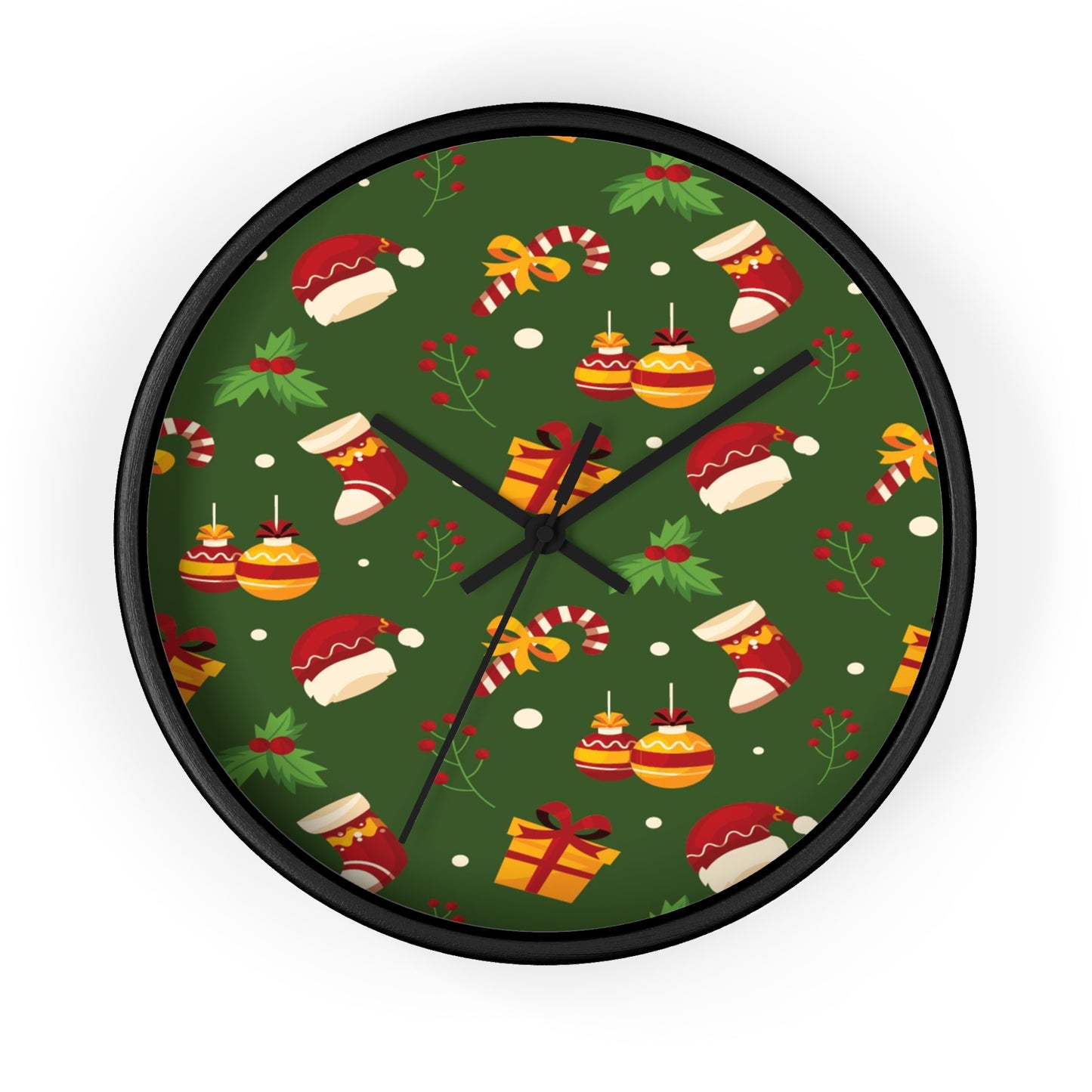 Dark Green Wall Clock