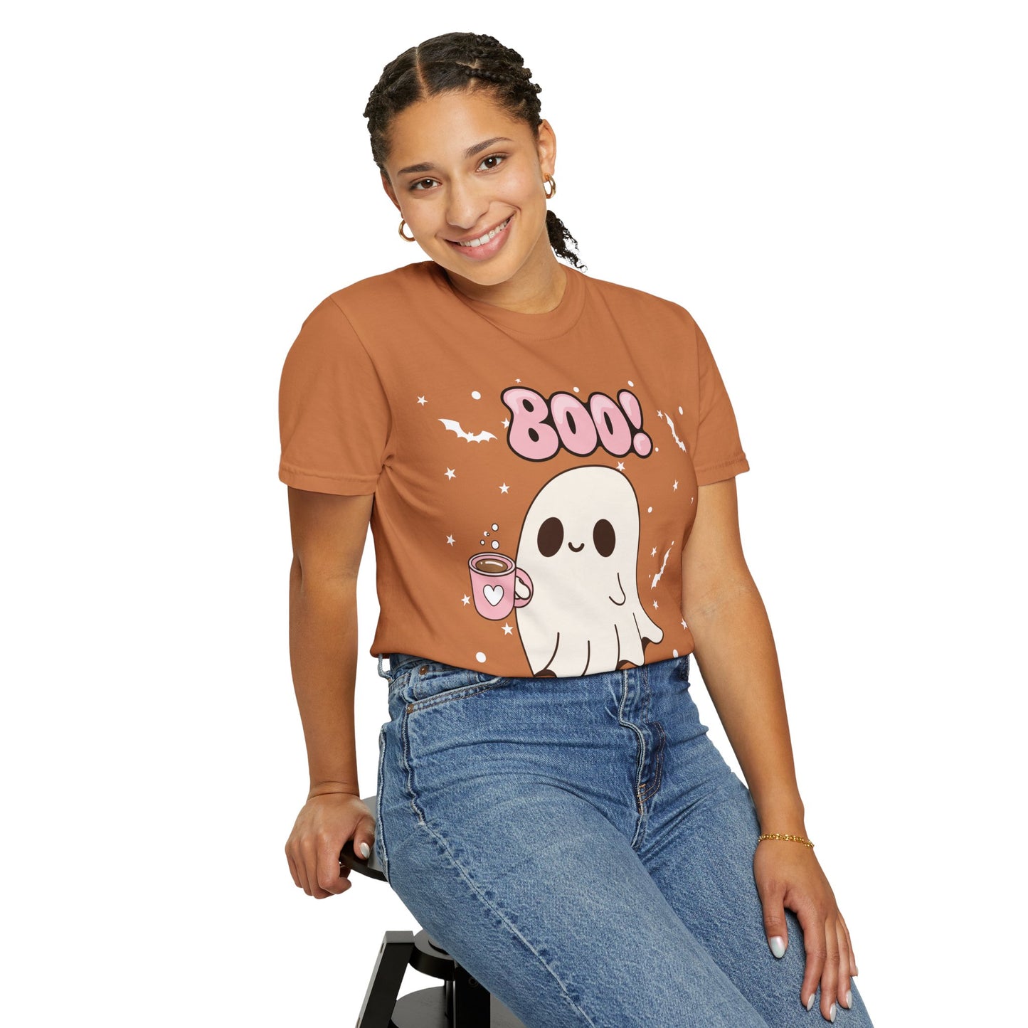 BOO Ghost Tee - Unisex Garment-Dyed T-shirt