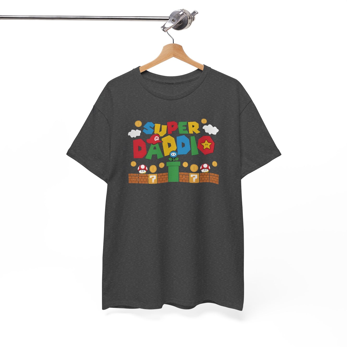 Super Daddio T-Shirt – Funny Retro Gaming Dad Shirt, Father’s Day Gift Tee