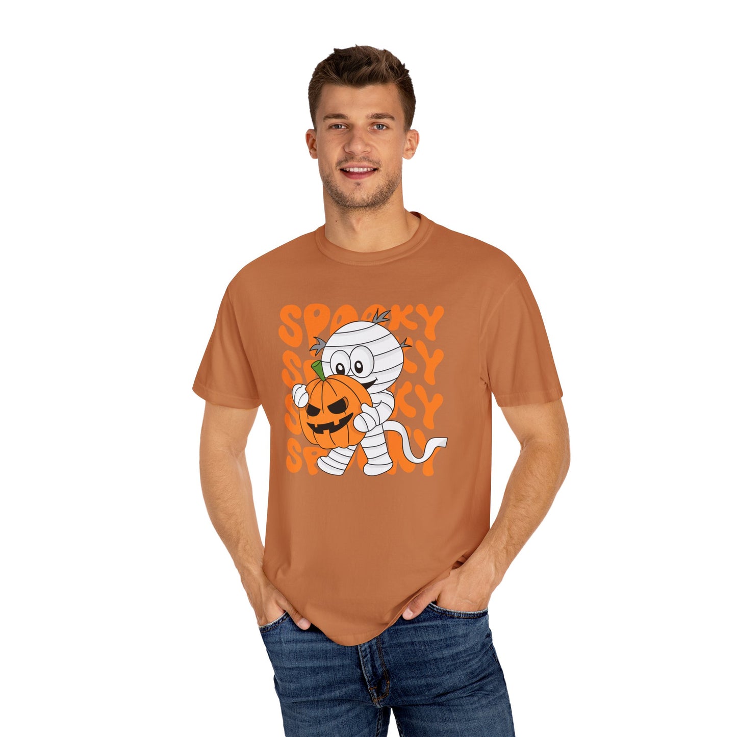 Wrapped & Ready Tee – Mummy Mischief with Pumpkin POP