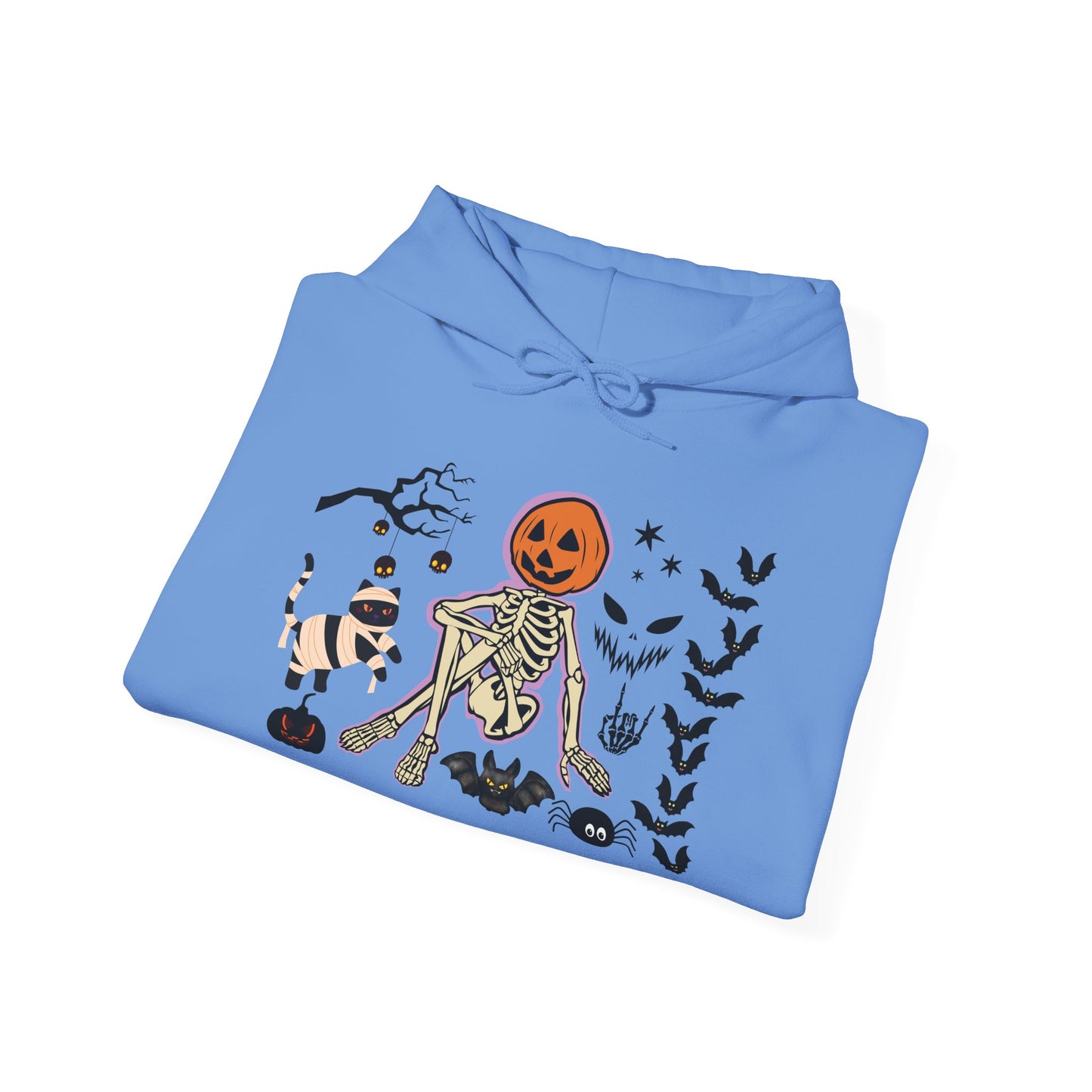 Pumpkin Skeleton Halloween Hoodie – Cute & Creepy Fall Sweatshirt