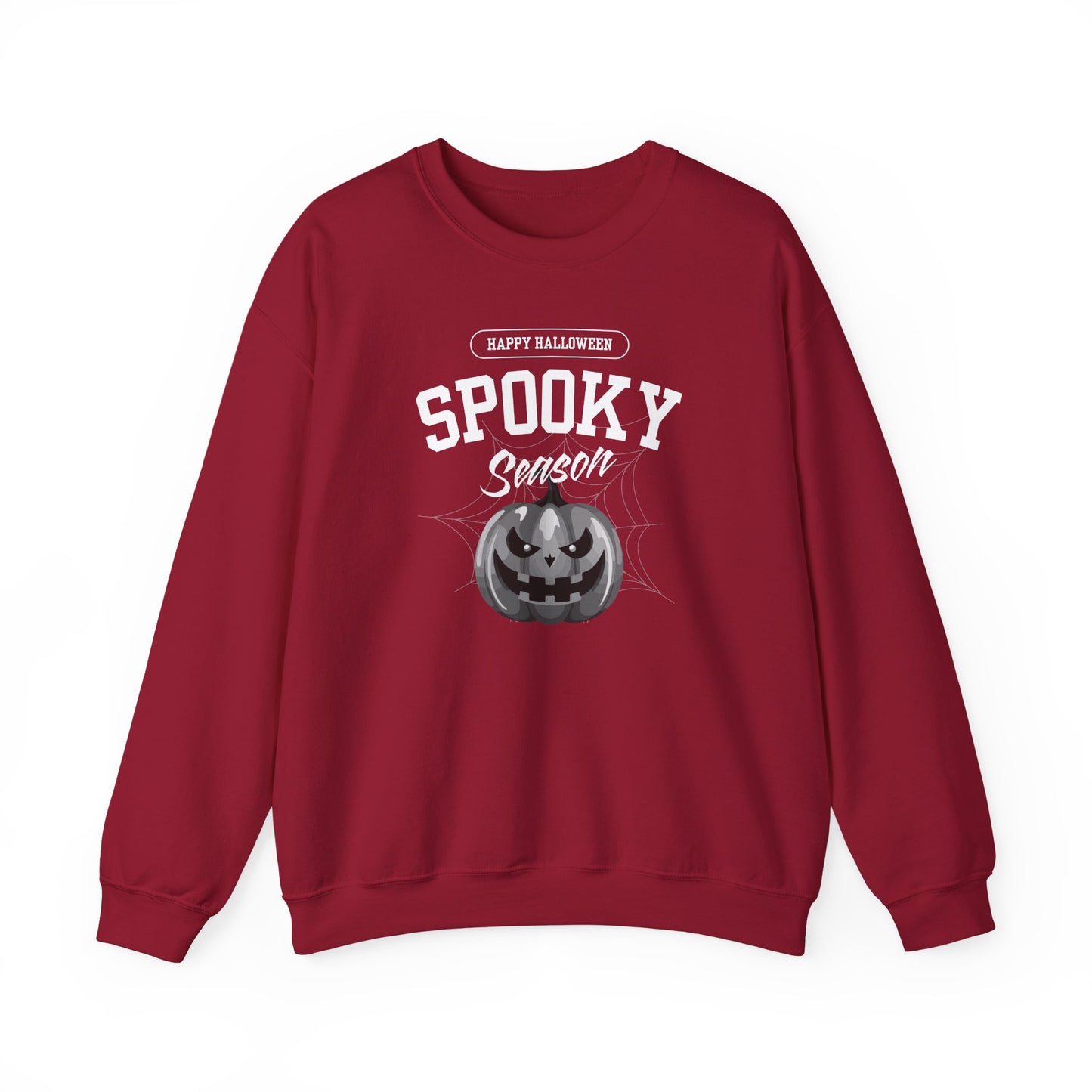 Spooky Season Halloween Sweatshirt – Creepy Cute Pumpkin Graphic Pullover for Fall