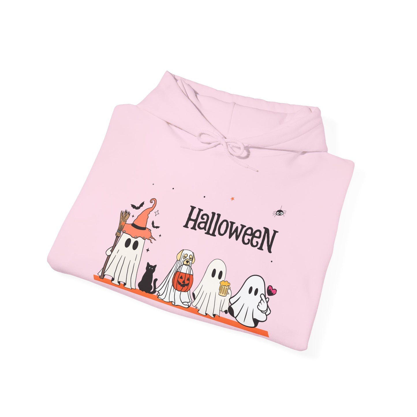 Costumed Cuties” Halloween Hoodie – Ghost Squad in Trick-or-Treat Mode
