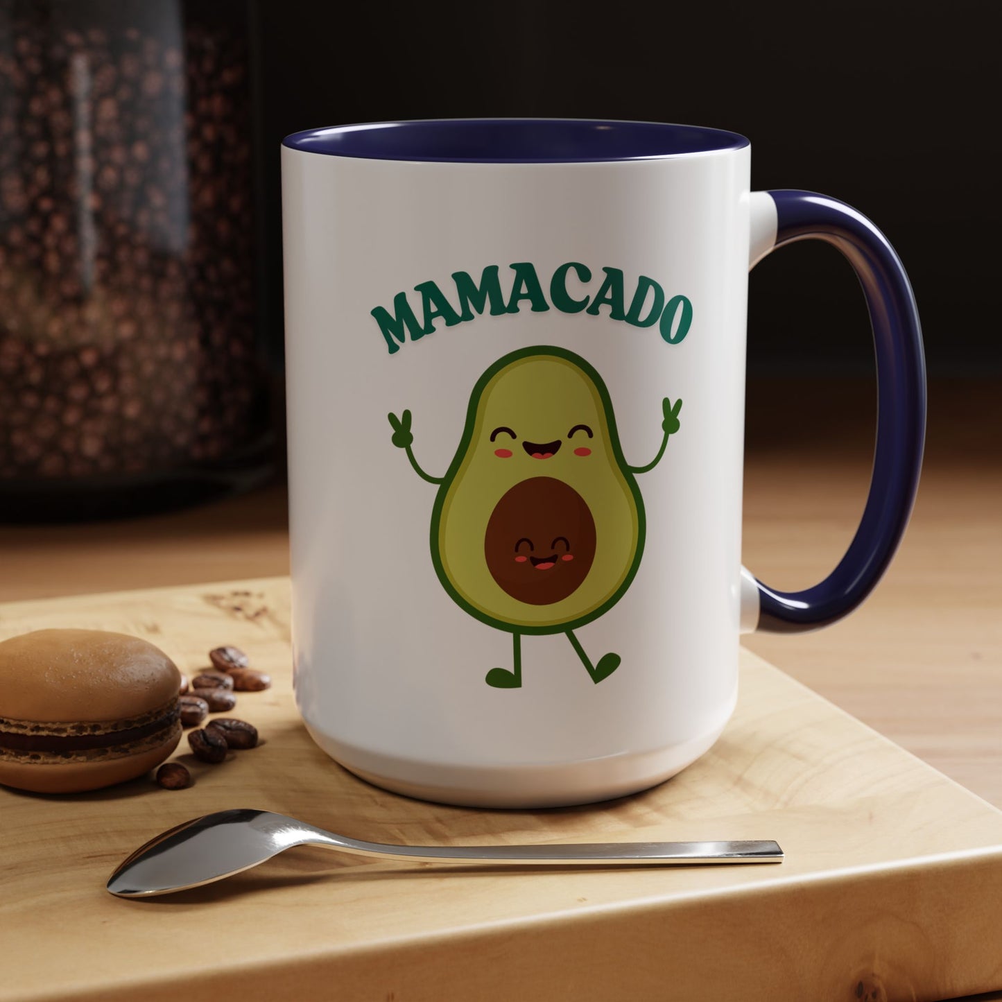 Mamacado Funny Avocado Mug – Cute New Mom Gift, Baby Announcement, Mother's Day Present, New Mama Reveal Cup