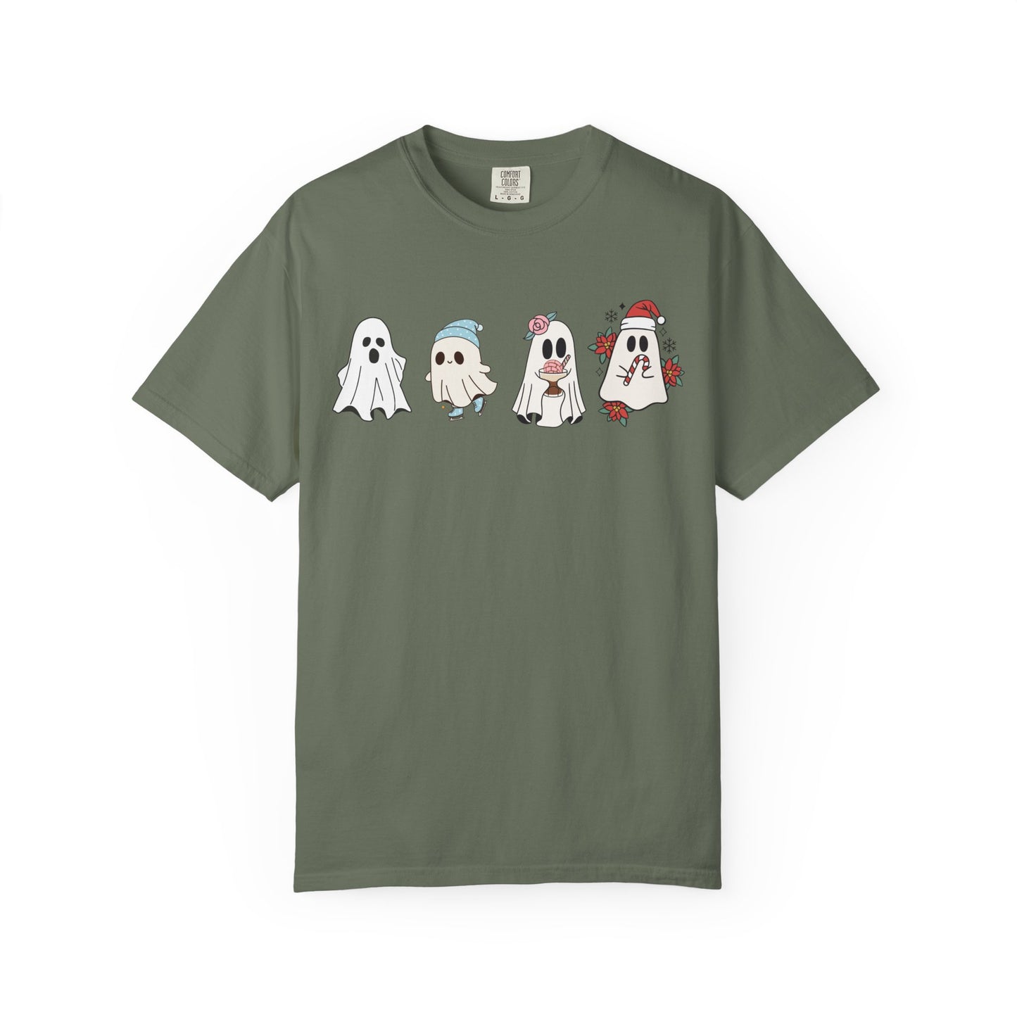 Halloween Ghost Comfort Colors Shirt, Spooky Season Tee, Halloween Cute Women Outfit, Halloween Gift, Halloween Ghost Tshirt