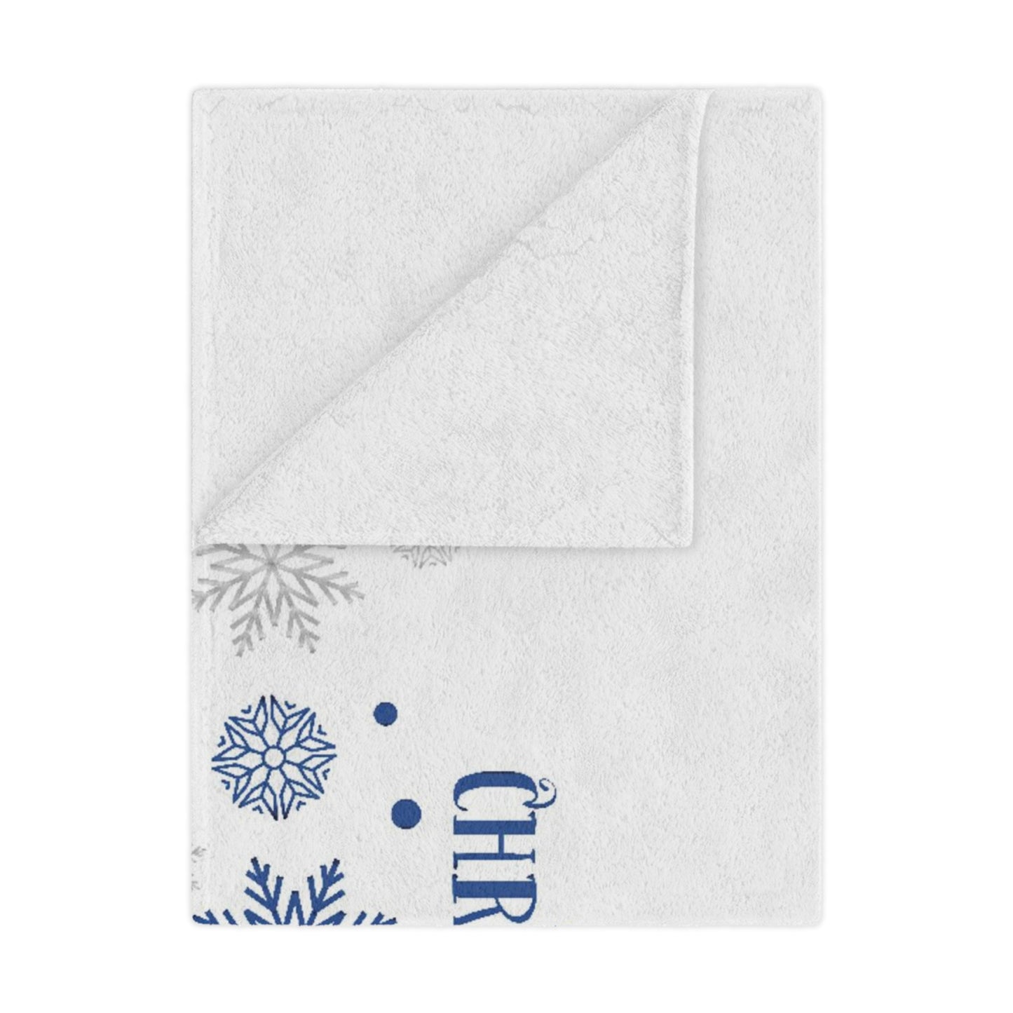 White Christmas Minky Blanket