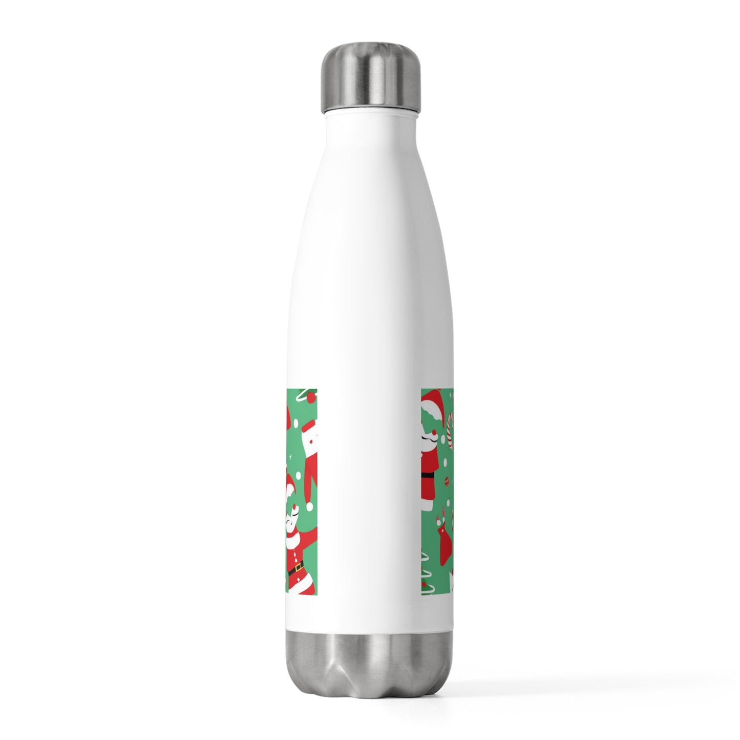 Christmas 20oz Insulated Stainless Steel Water Bottle – Double Wall Hot & Cold Travel Flask