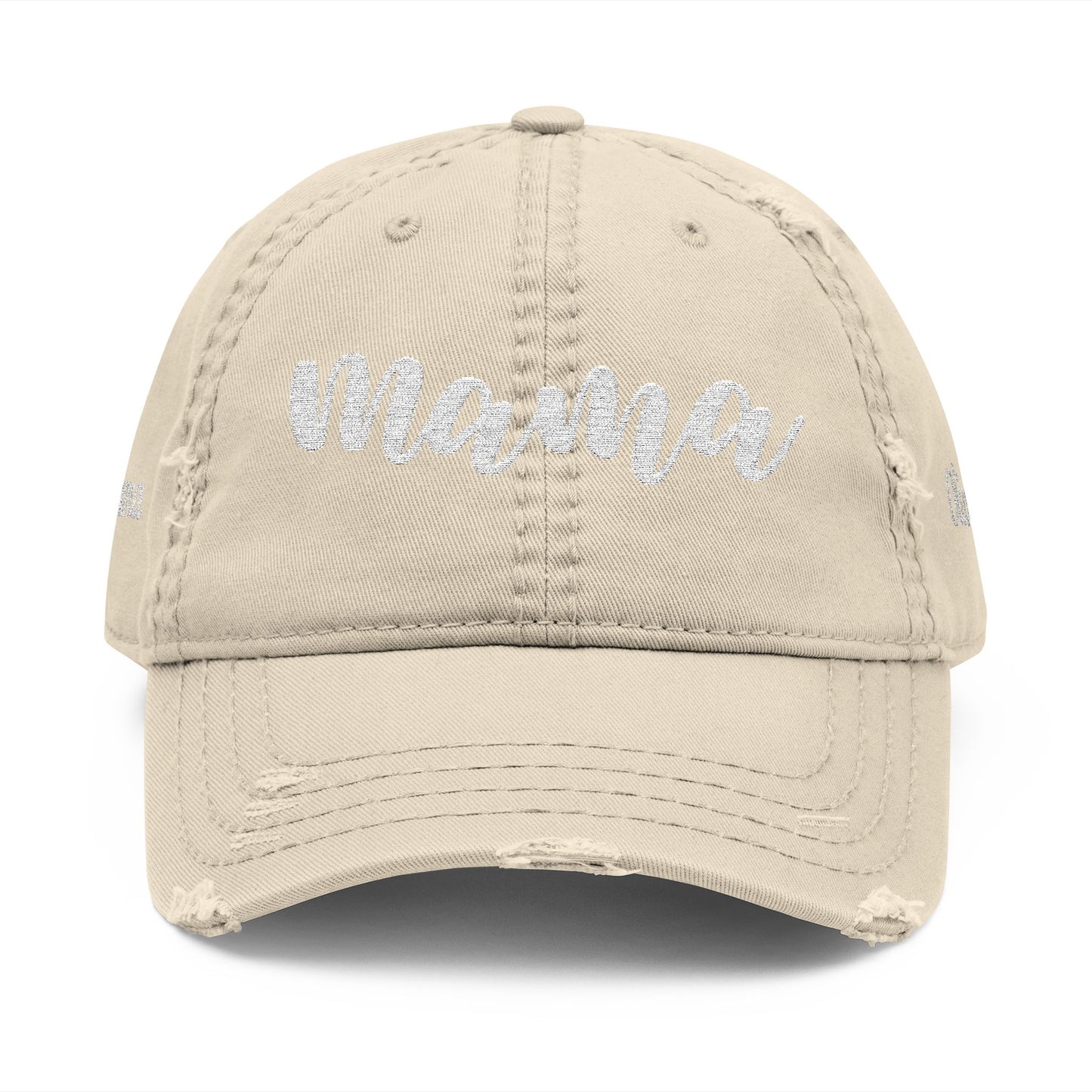 Personalized Embroidered 'Mama' Cap – Custom Distressed Hat for Mother’s Day or Birthday | Thoughtful Gift for Mom