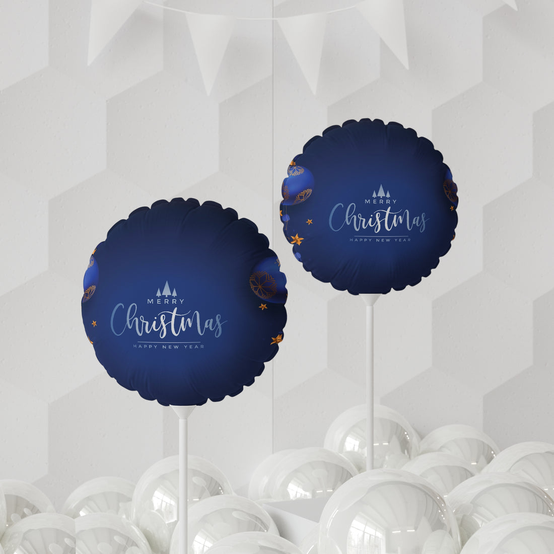Christmas Balloon (Round and Heart-shaped), 11"