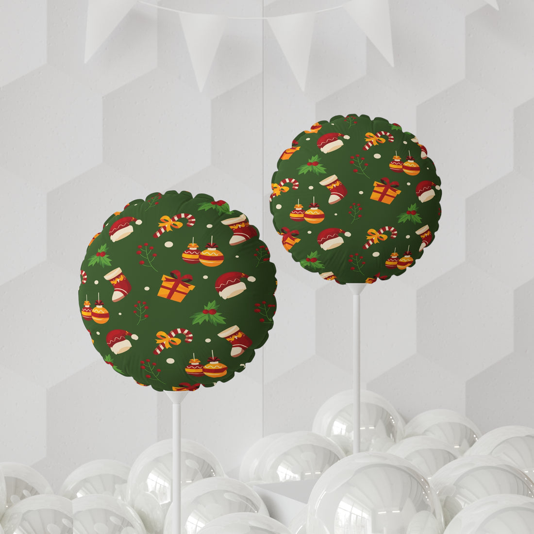 Christmas Balloon (Round and Heart-shaped), 11"