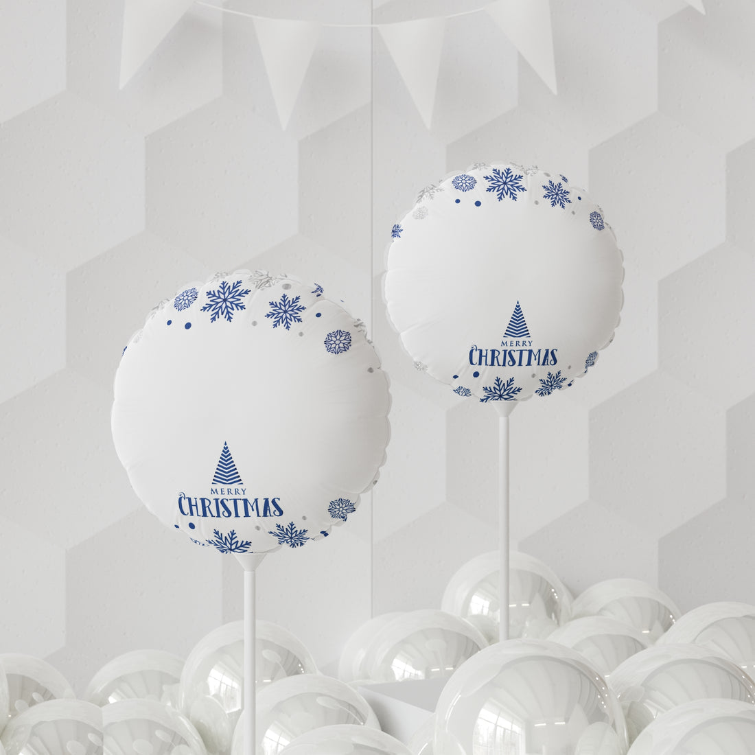 Christmas Balloon (Round and Heart-shaped), 11"
