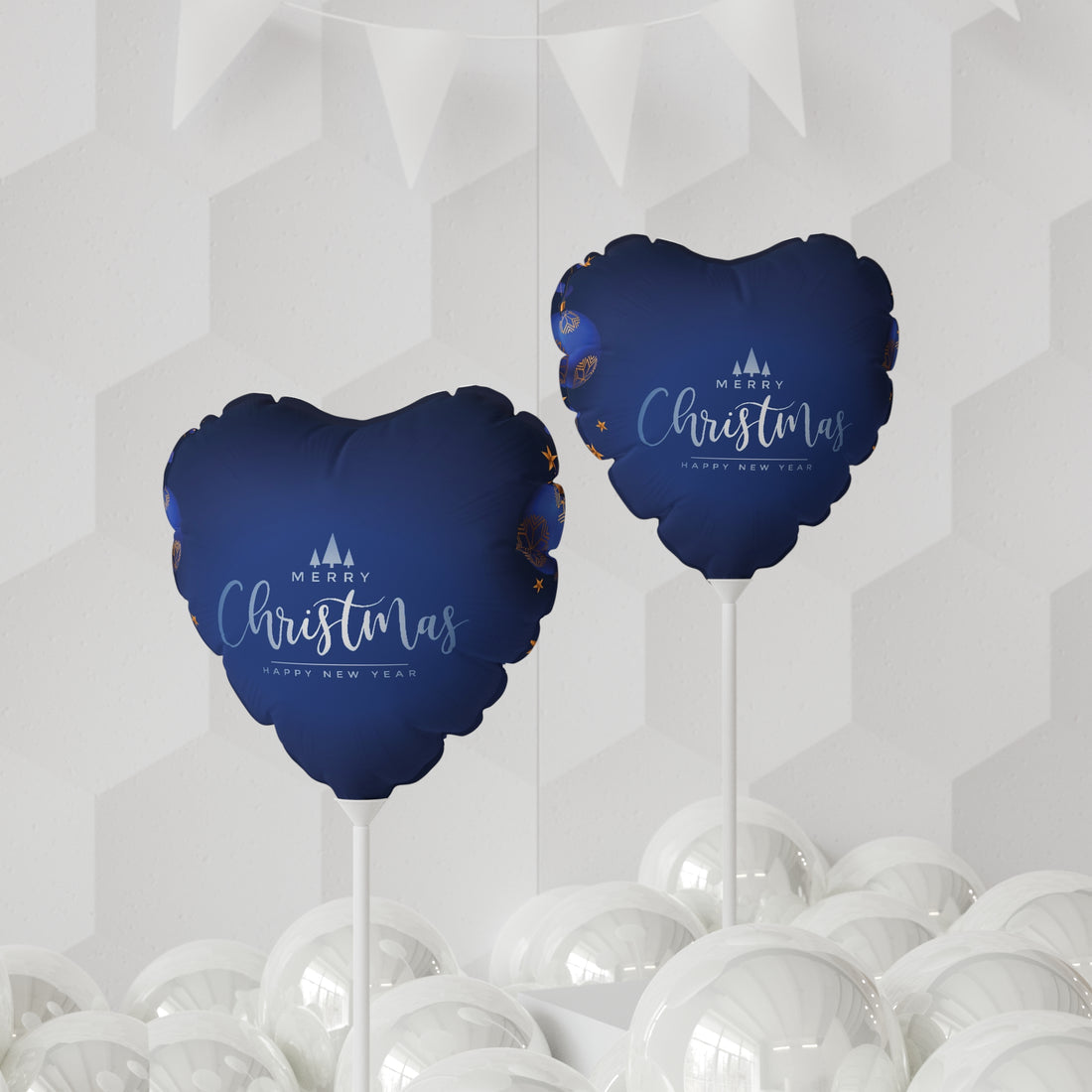 Christmas Balloon (Round and Heart-shaped), 11"