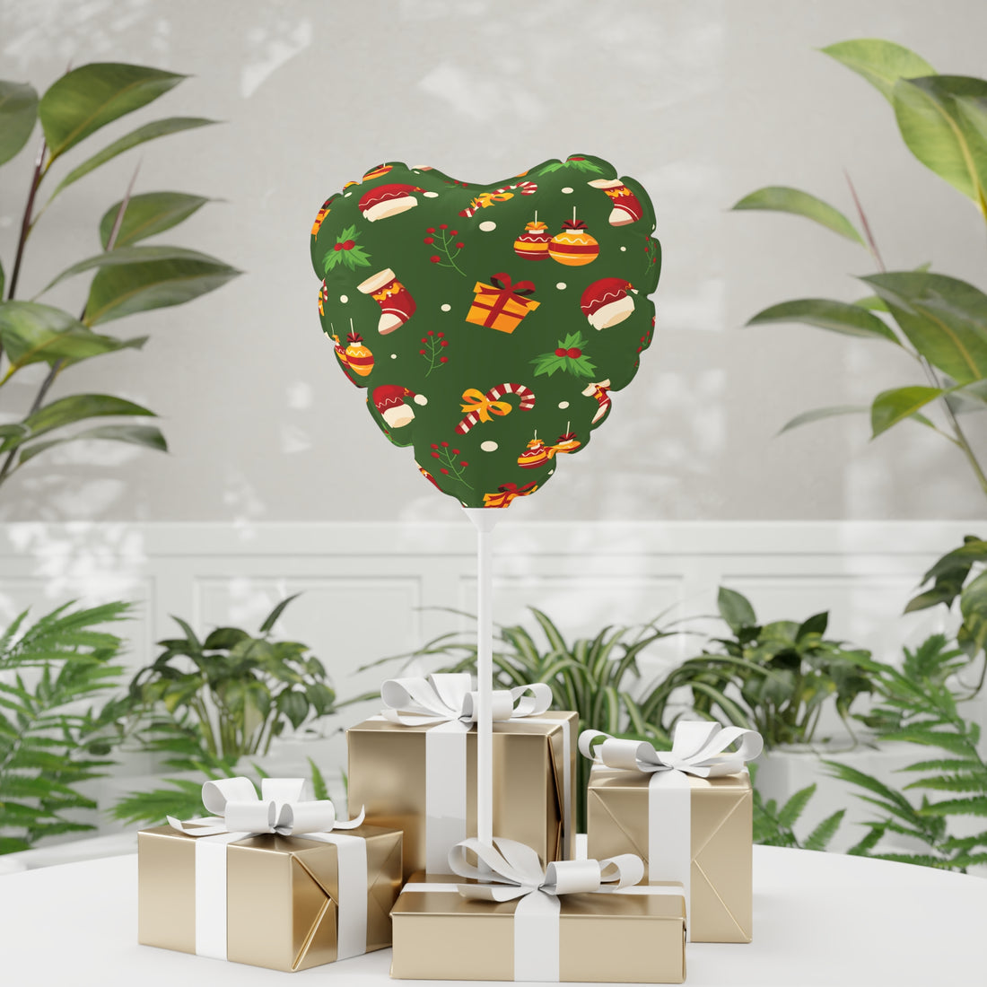 Christmas Balloon (Round and Heart-shaped), 11"