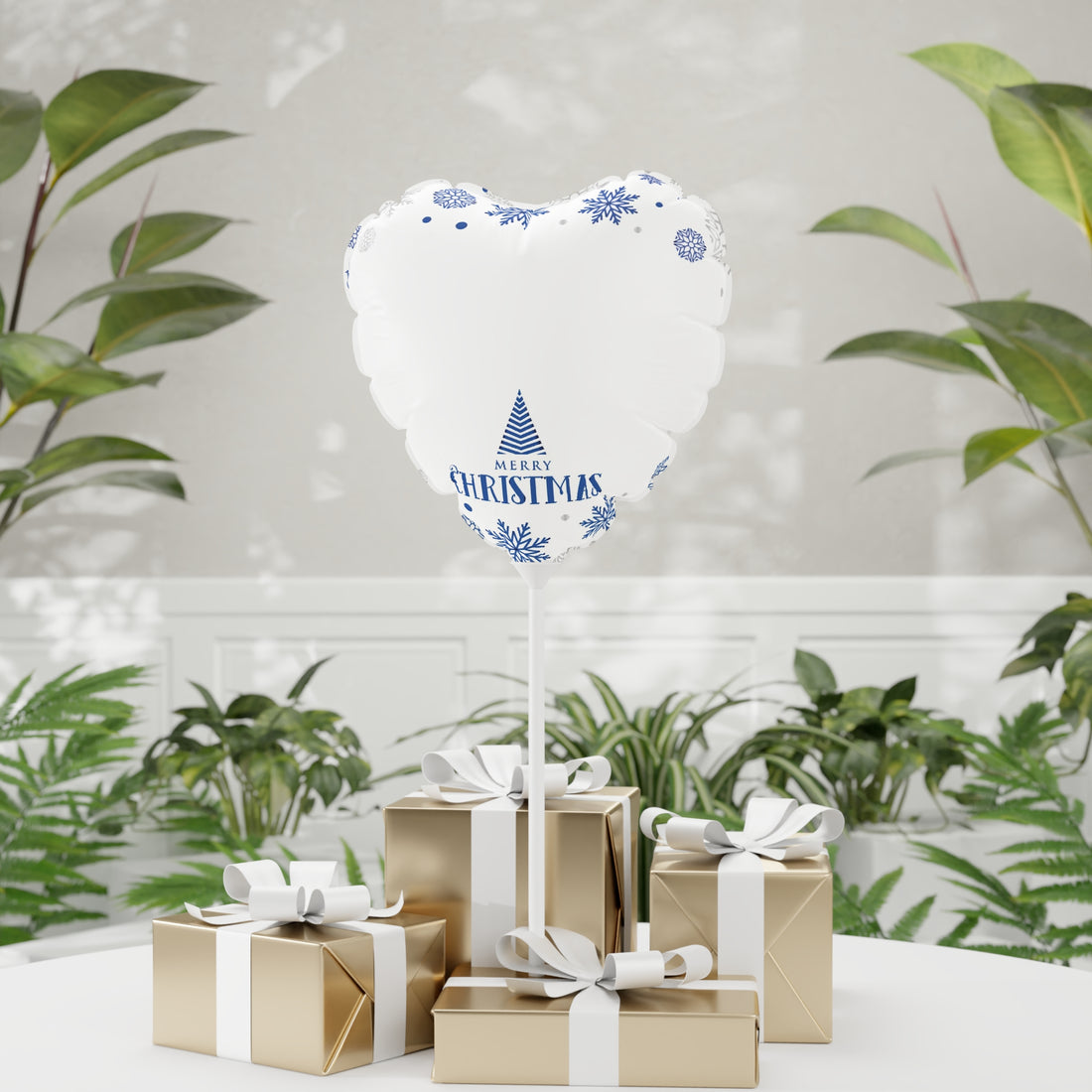 Christmas Balloon (Round and Heart-shaped), 11"