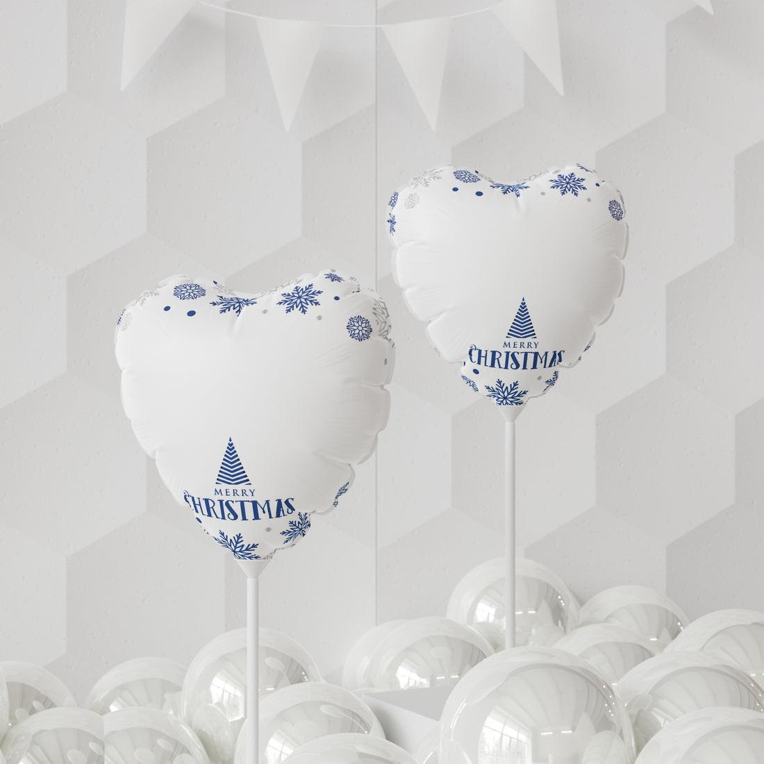 Christmas Balloon (Round and Heart-shaped), 11"