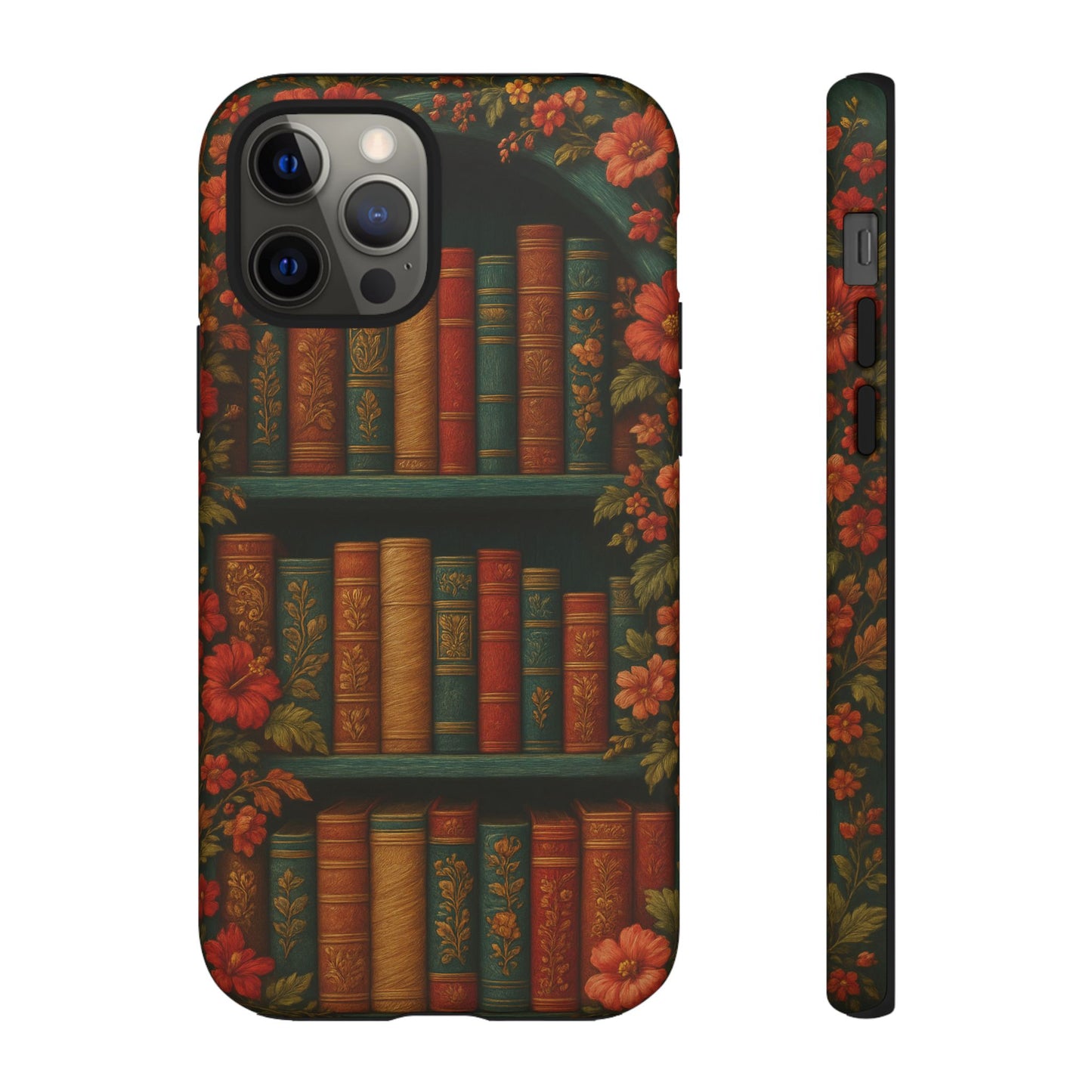 Phone Case - Bookshelf Vintage Book Lover's iPhone & Samsung Cover