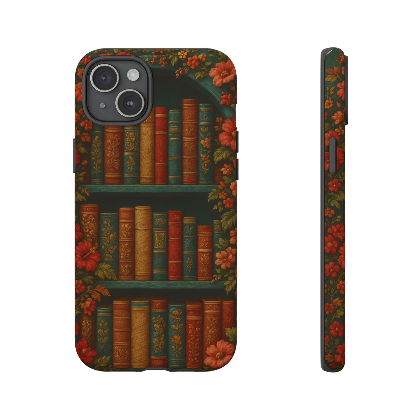 Phone Case - Bookshelf Vintage Book Lover's iPhone & Samsung Cover