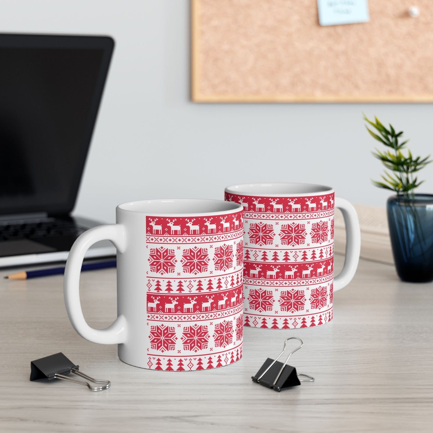 Christmas Ceramic Mug 11oz – Festive Holiday Coffee Cup