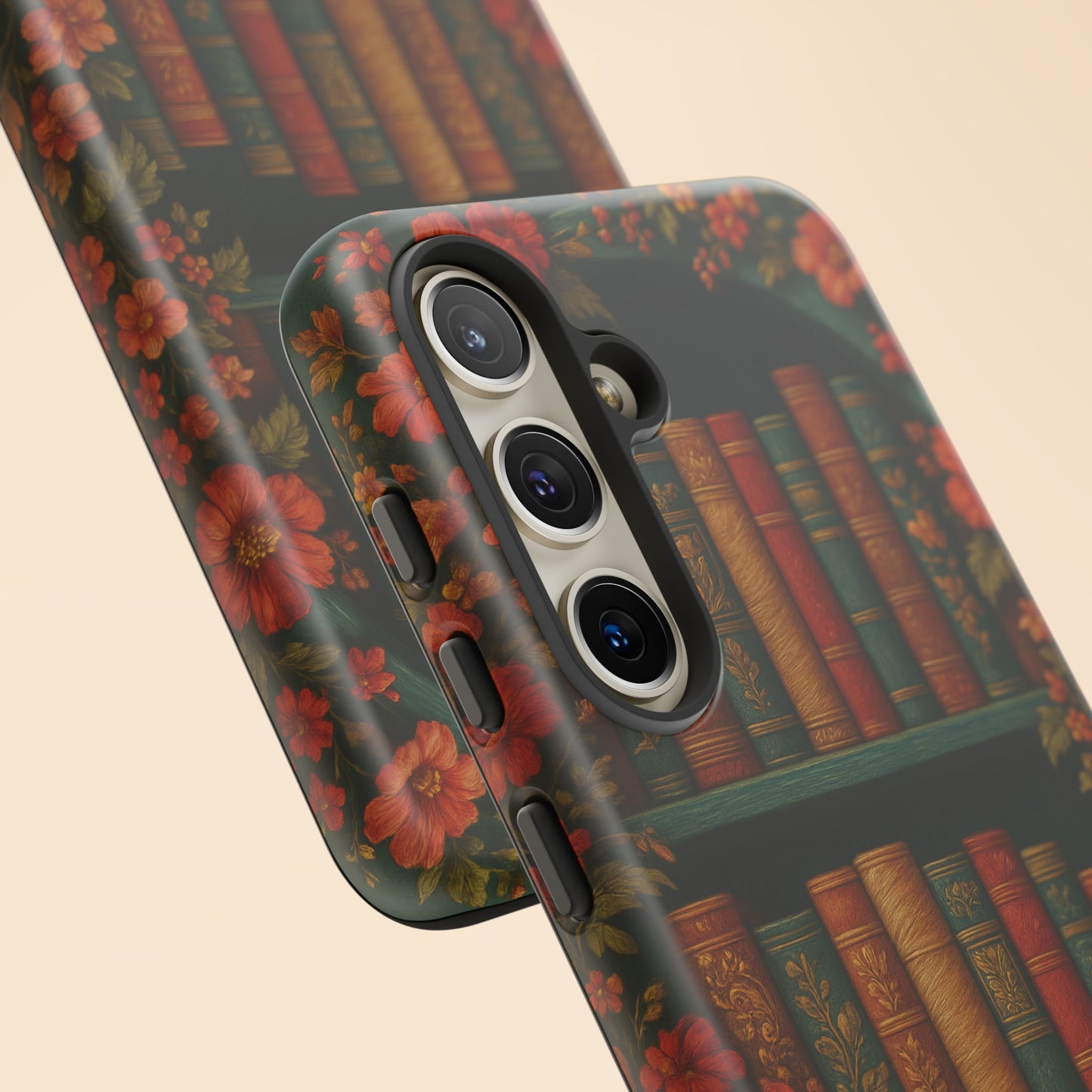 Phone Case - Bookshelf Vintage Book Lover's iPhone & Samsung Cover